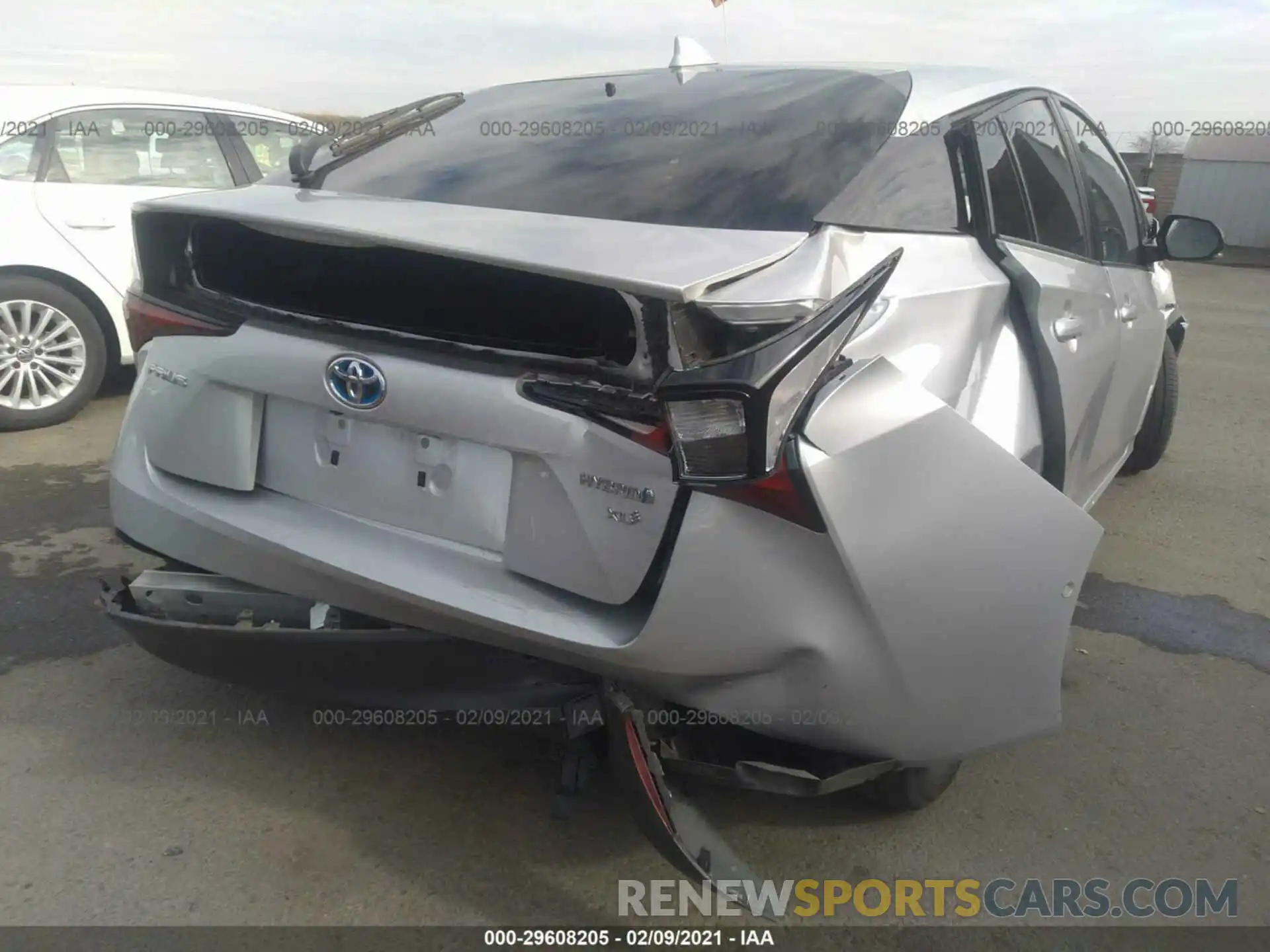 6 Фотография поврежденного автомобиля JTDKARFU9K3100068 TOYOTA PRIUS 2019