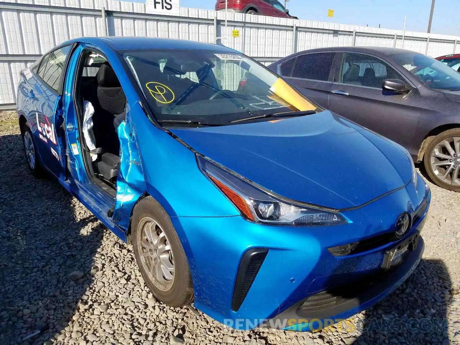 1 Photograph of a damaged car JTDKARFU9K3101138 TOYOTA PRIUS 2019