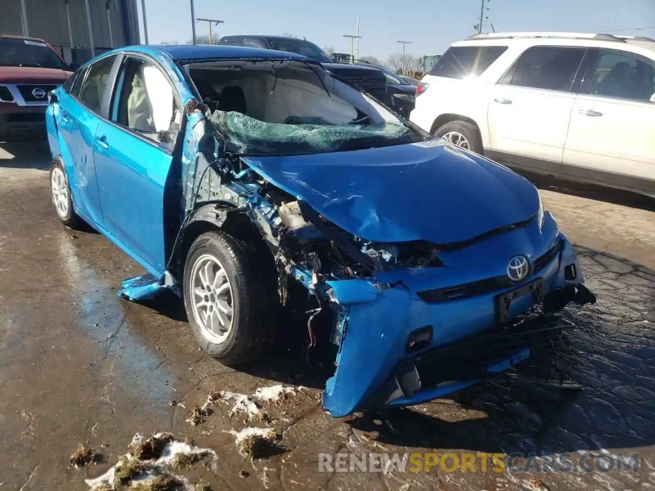 1 Photograph of a damaged car JTDKARFU9K3102547 TOYOTA PRIUS 2019