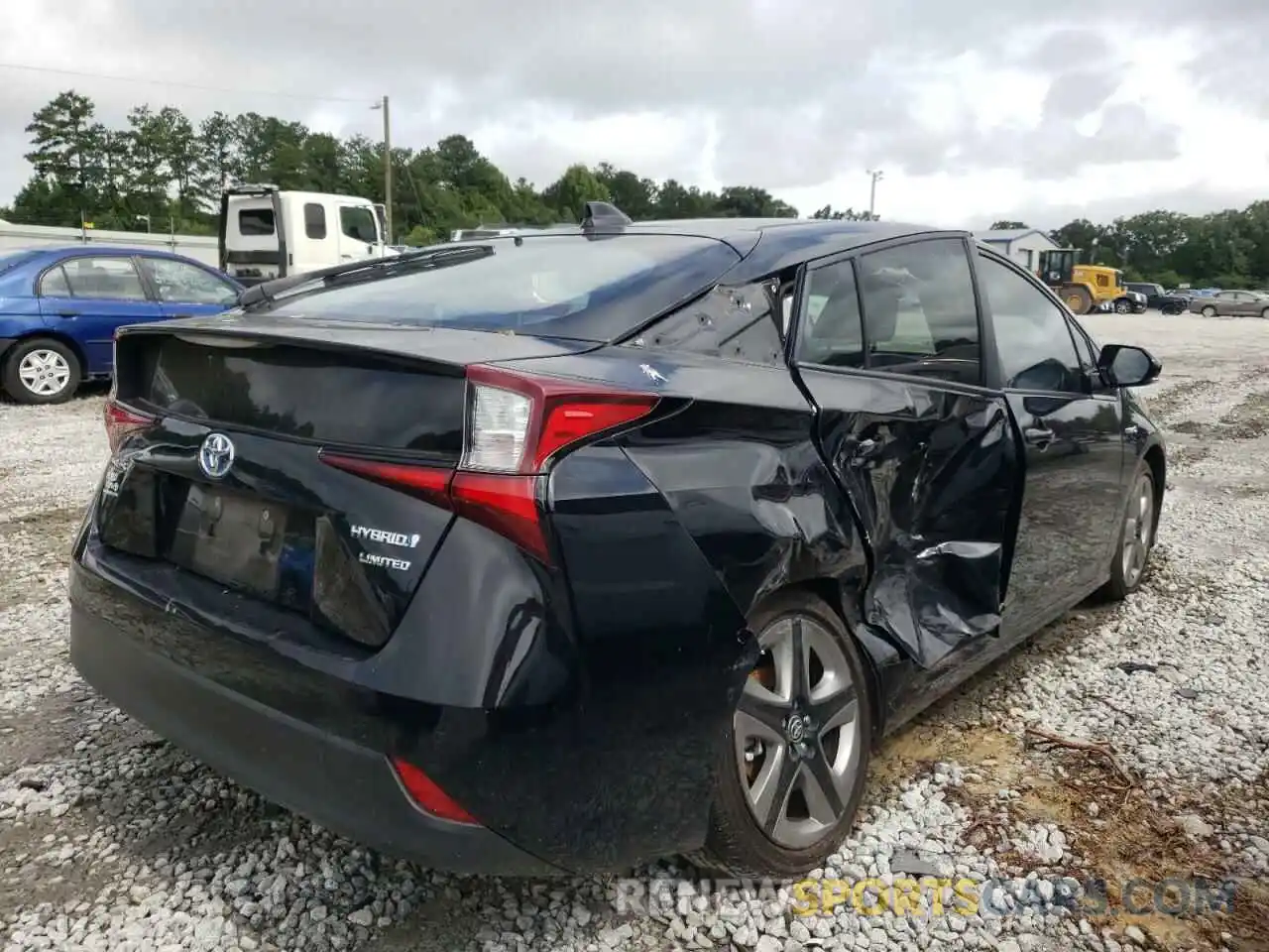 4 Photograph of a damaged car JTDKARFUXK3069574 TOYOTA PRIUS 2019