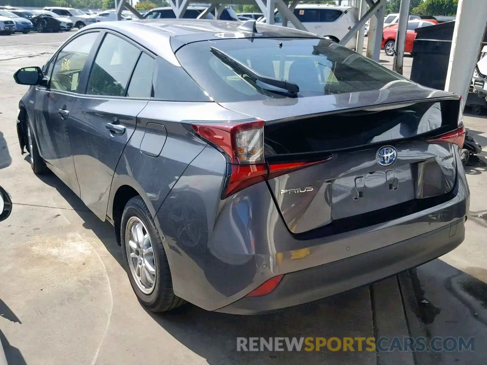 3 Photograph of a damaged car JTDKARFUXK3069820 TOYOTA PRIUS 2019