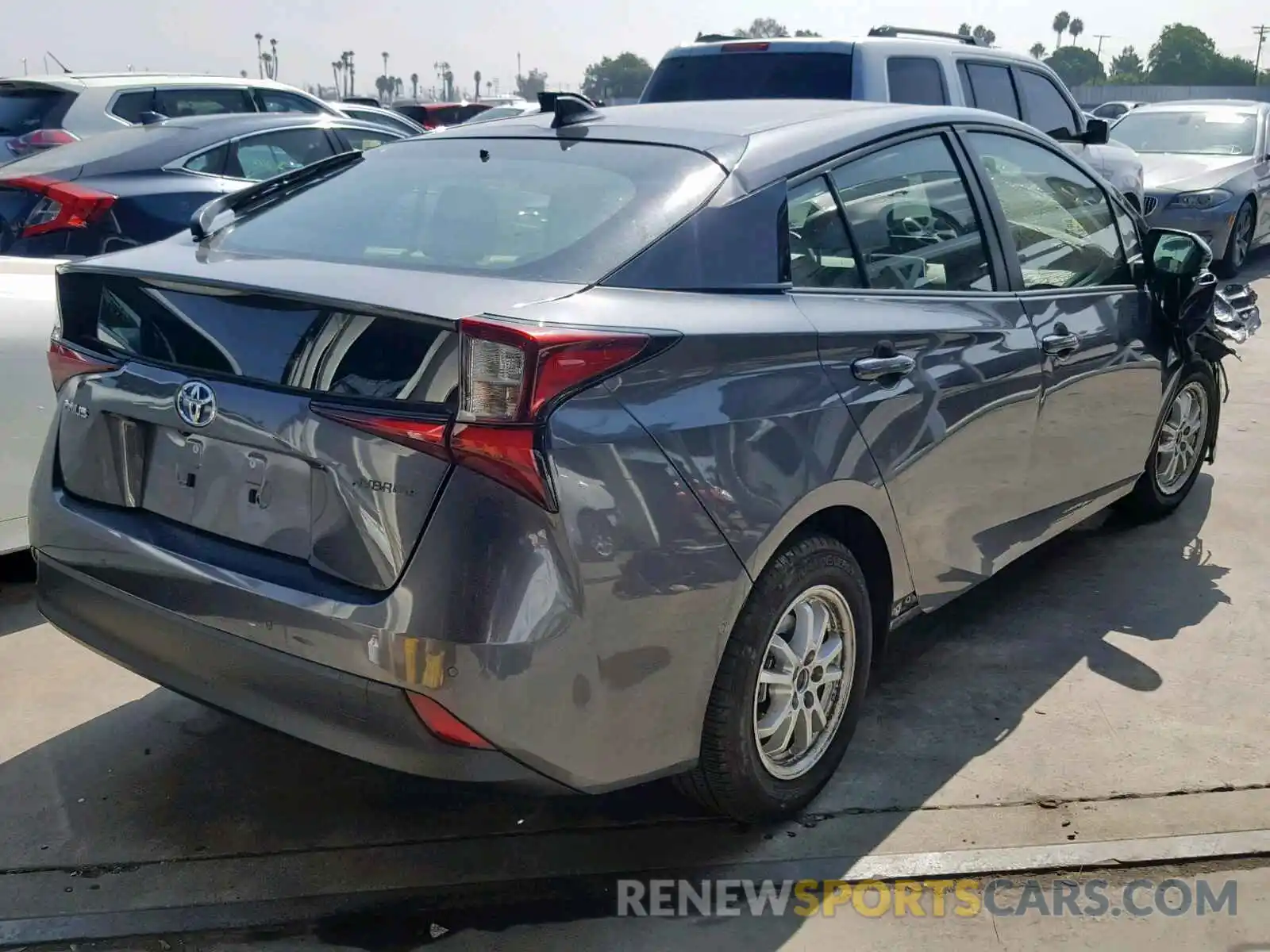 4 Photograph of a damaged car JTDKARFUXK3069820 TOYOTA PRIUS 2019