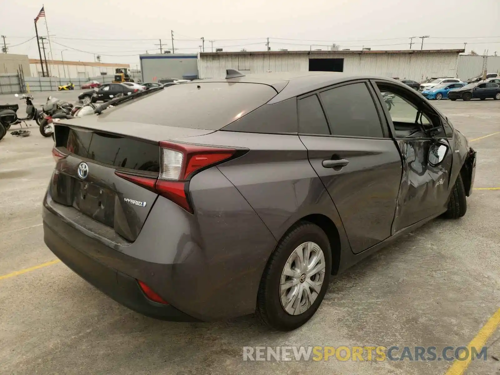 4 Photograph of a damaged car JTDKARFUXK3070188 TOYOTA PRIUS 2019