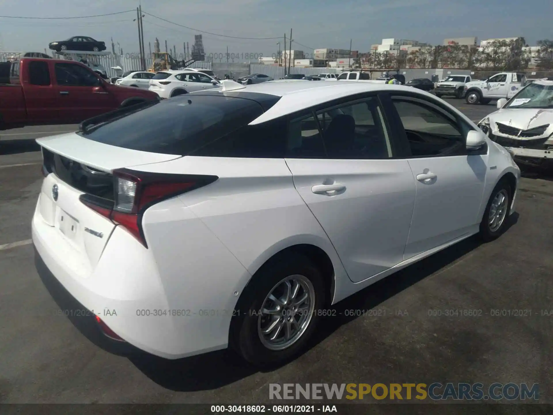 4 Photograph of a damaged car JTDKARFUXK3070384 TOYOTA PRIUS 2019