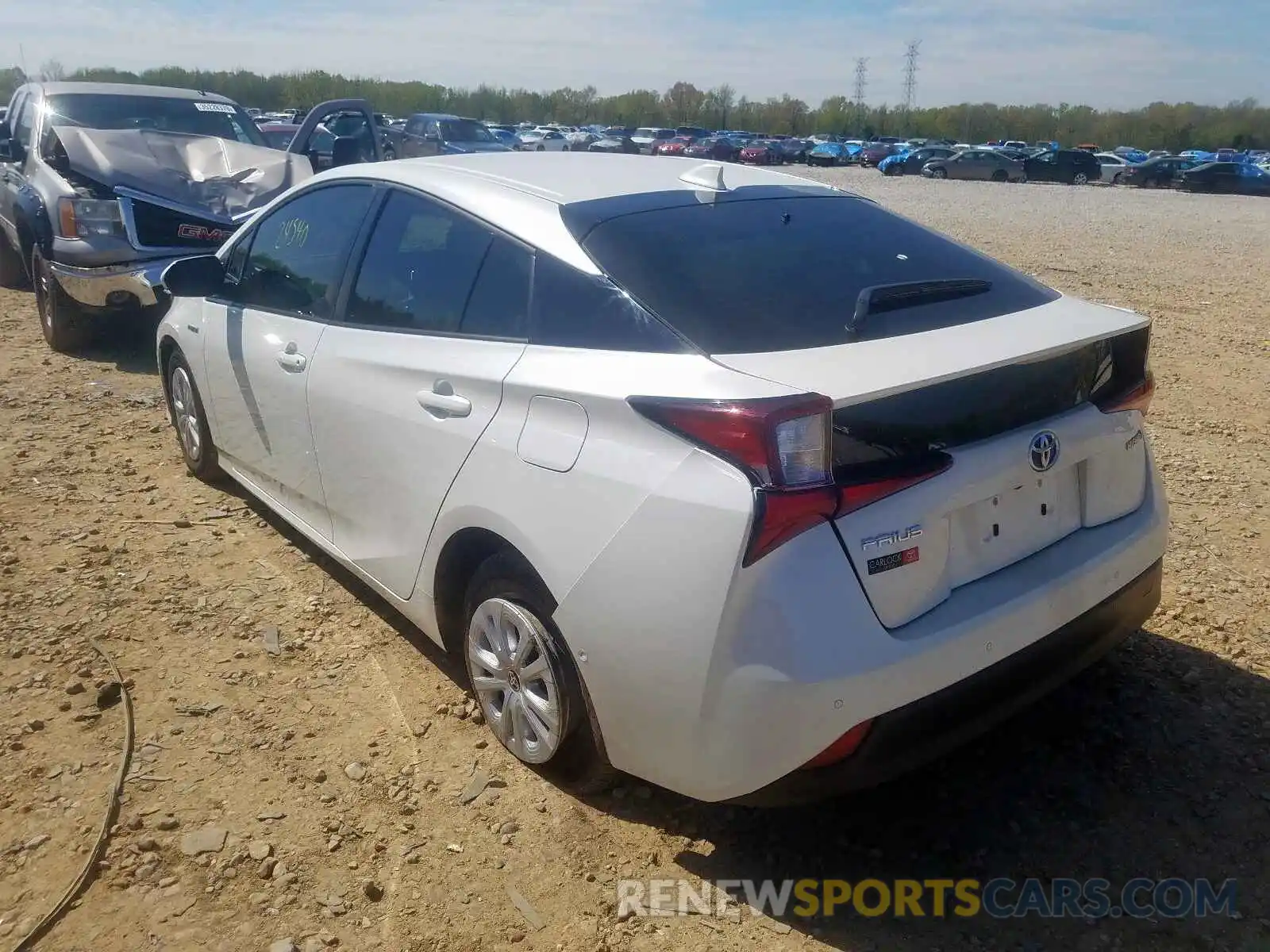 3 Photograph of a damaged car JTDKARFUXK3070613 TOYOTA PRIUS 2019