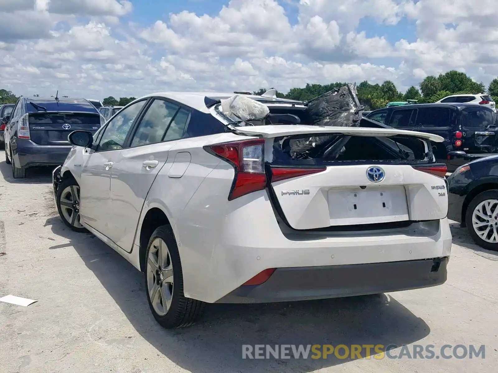 3 Photograph of a damaged car JTDKARFUXK3070692 TOYOTA PRIUS 2019