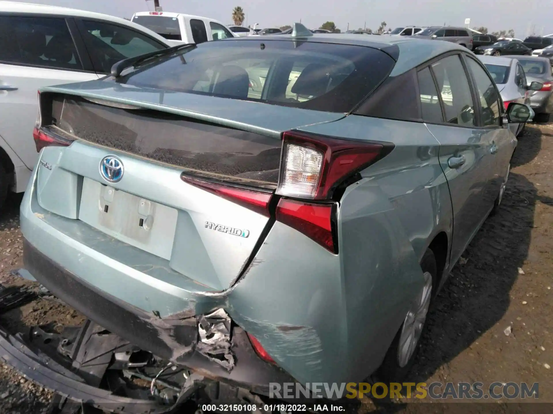 4 Photograph of a damaged car JTDKARFUXK3071504 TOYOTA PRIUS 2019