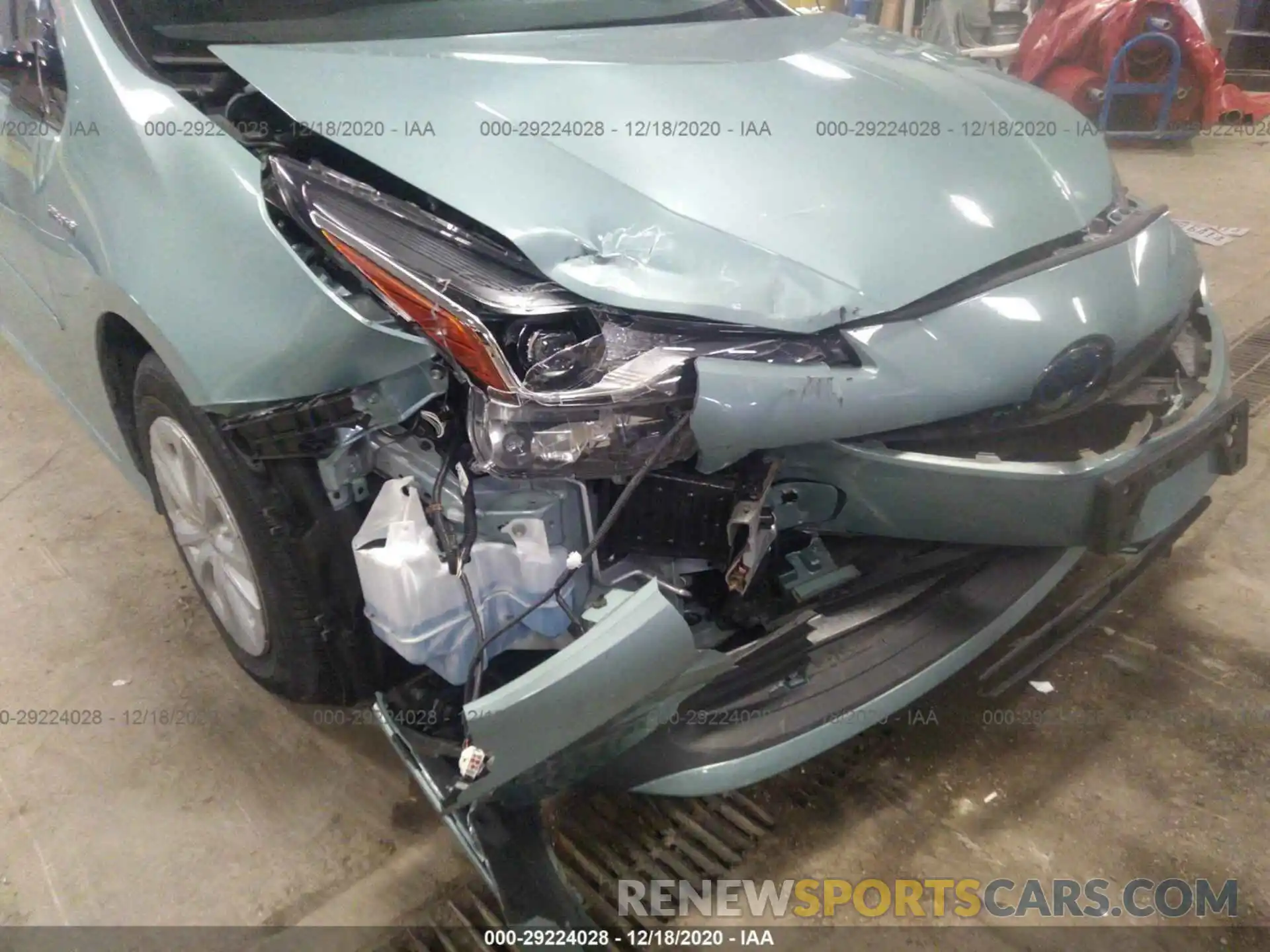 6 Фотография поврежденного автомобиля JTDKARFUXK3071616 TOYOTA PRIUS 2019