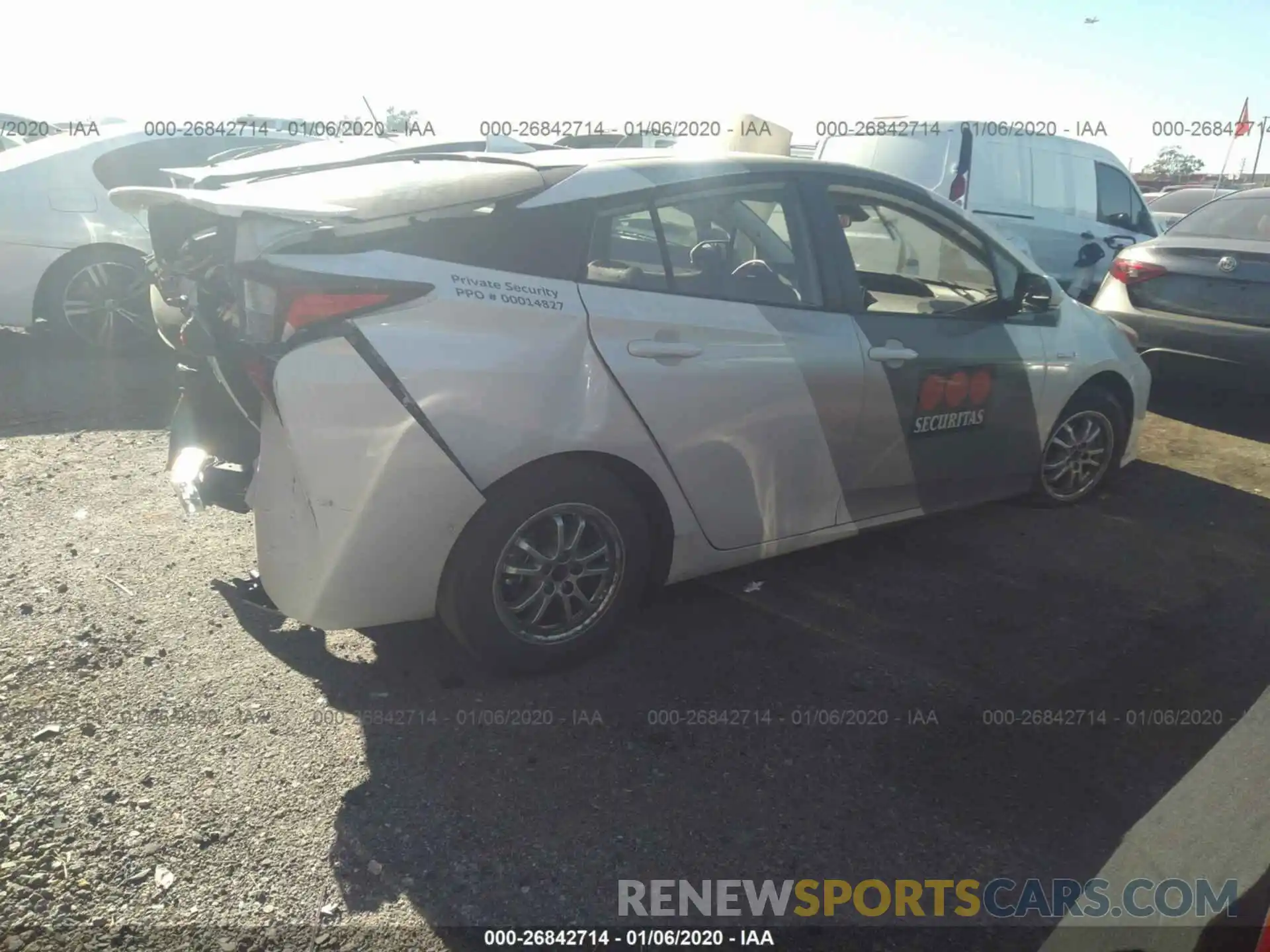 4 Photograph of a damaged car JTDKARFUXK3071647 TOYOTA PRIUS 2019