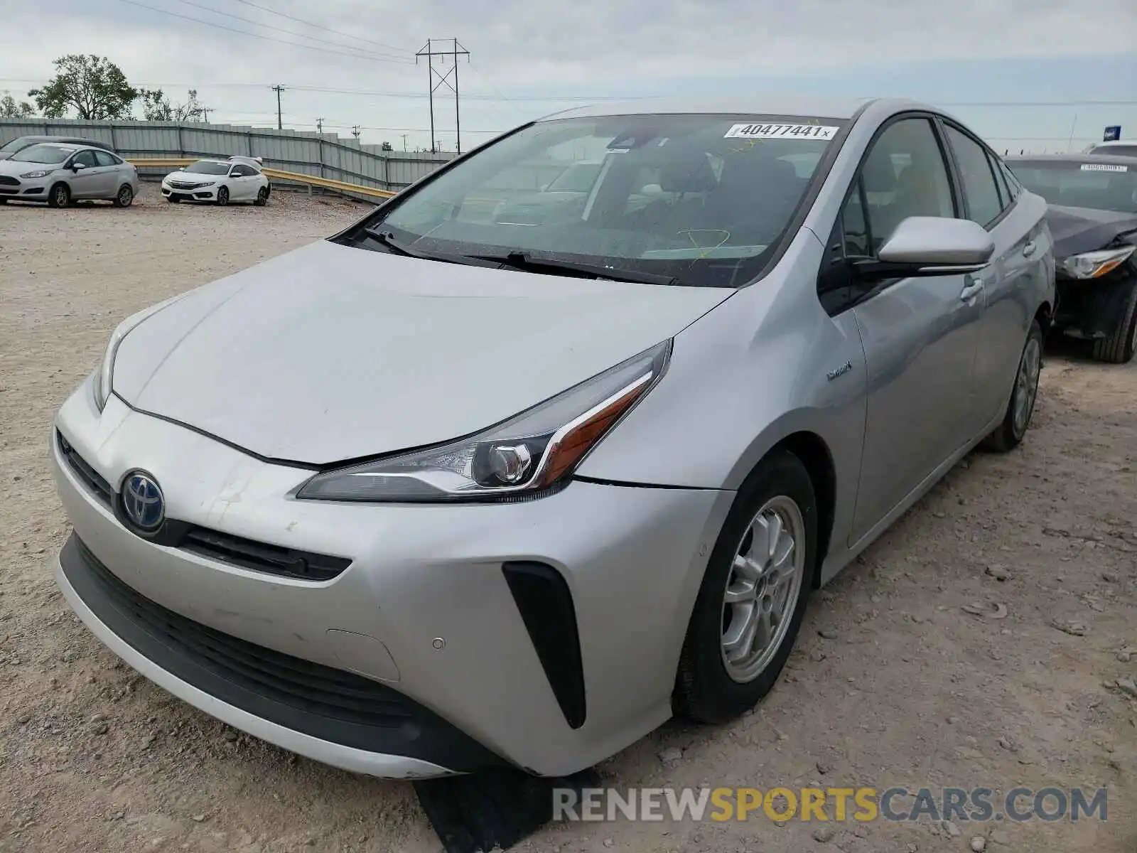 2 Photograph of a damaged car JTDKARFUXK3072779 TOYOTA PRIUS 2019