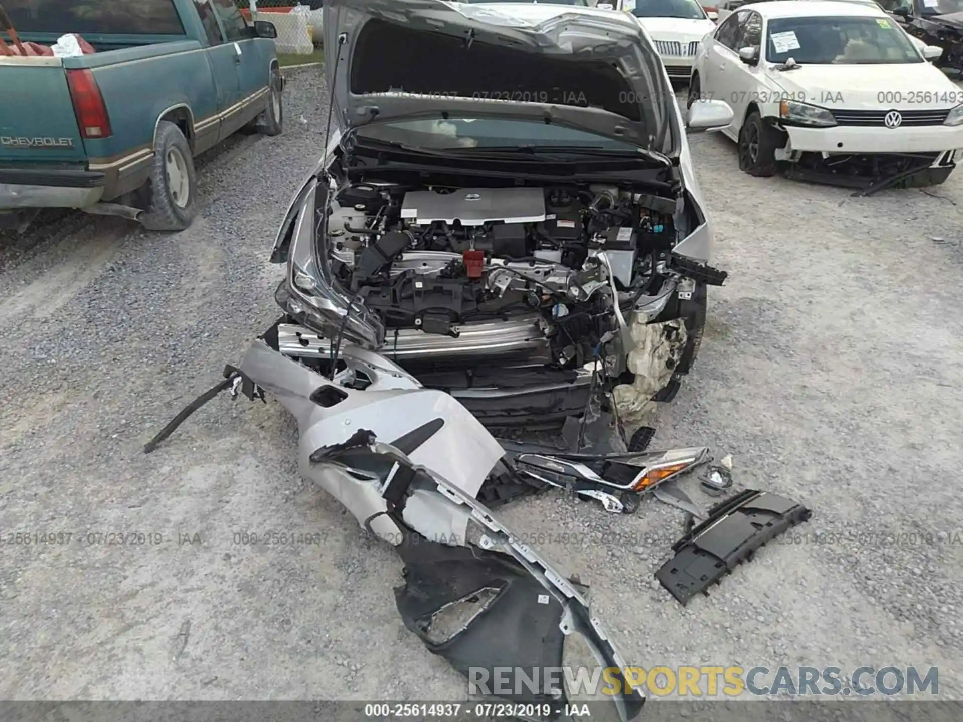 10 Photograph of a damaged car JTDKARFUXK3072877 TOYOTA PRIUS 2019