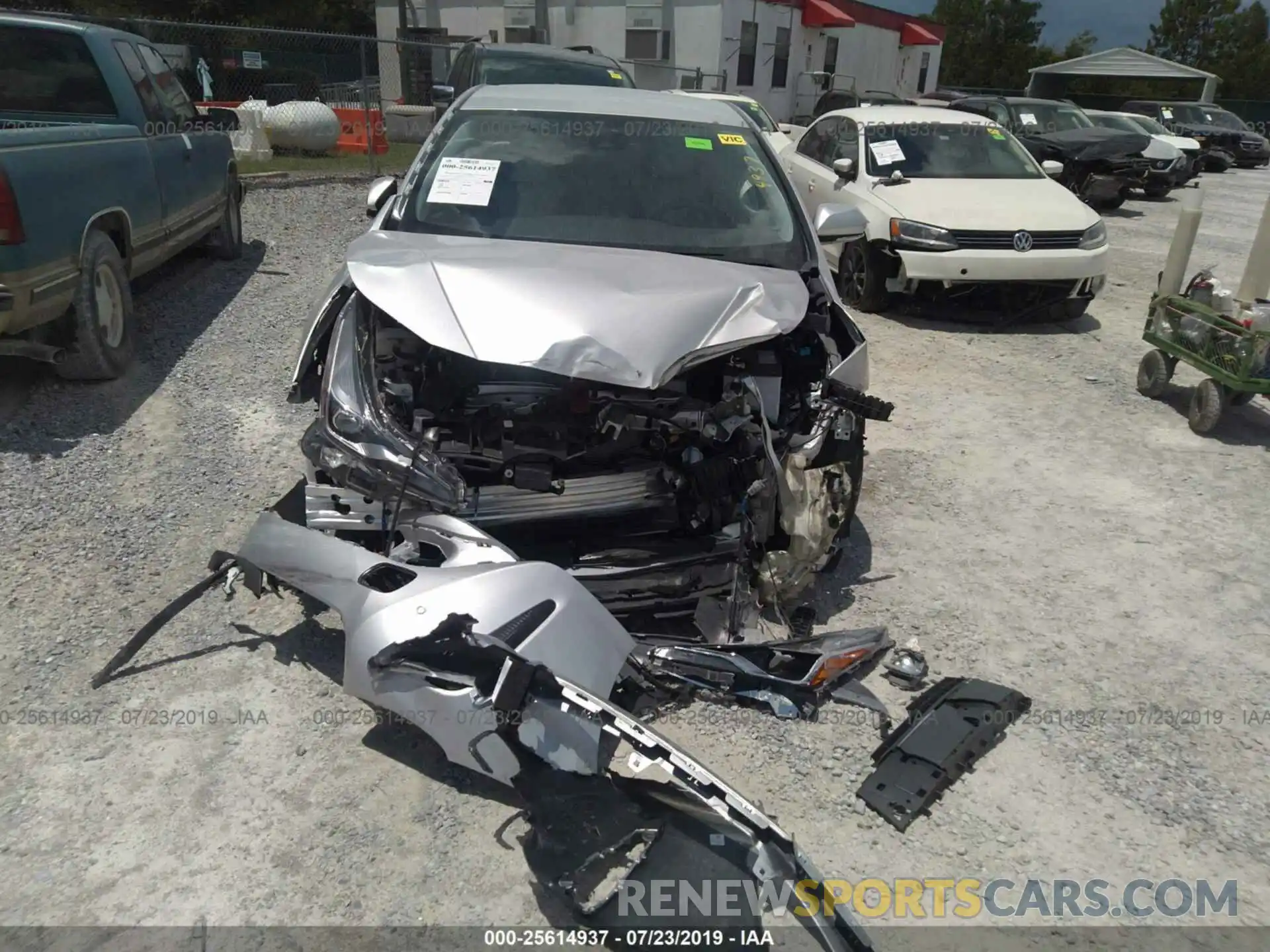 6 Photograph of a damaged car JTDKARFUXK3072877 TOYOTA PRIUS 2019