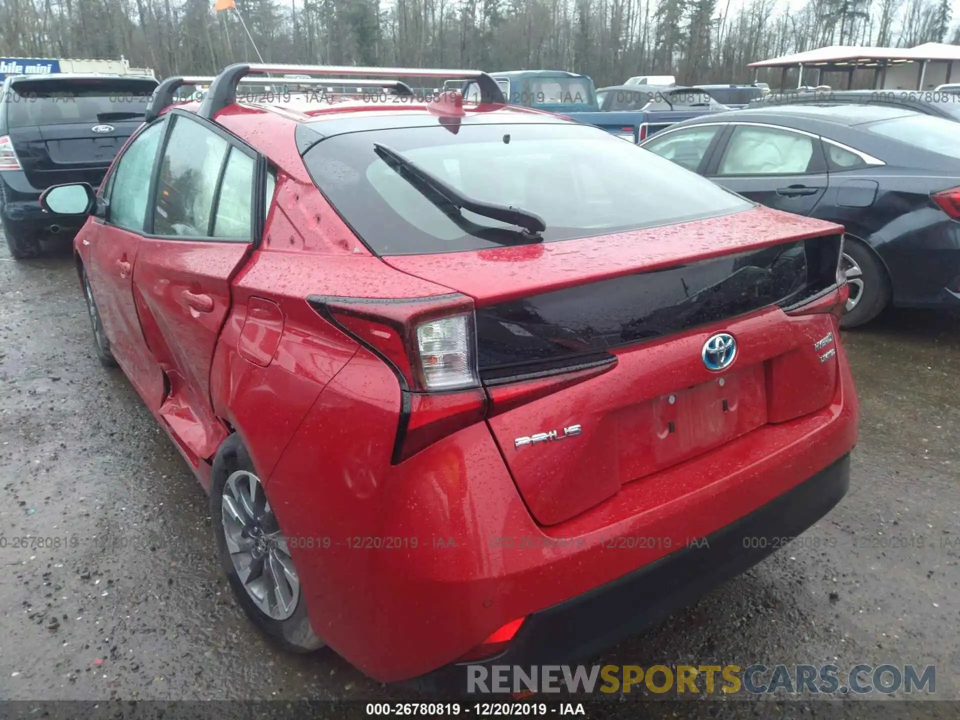 3 Photograph of a damaged car JTDKARFUXK3073091 TOYOTA PRIUS 2019