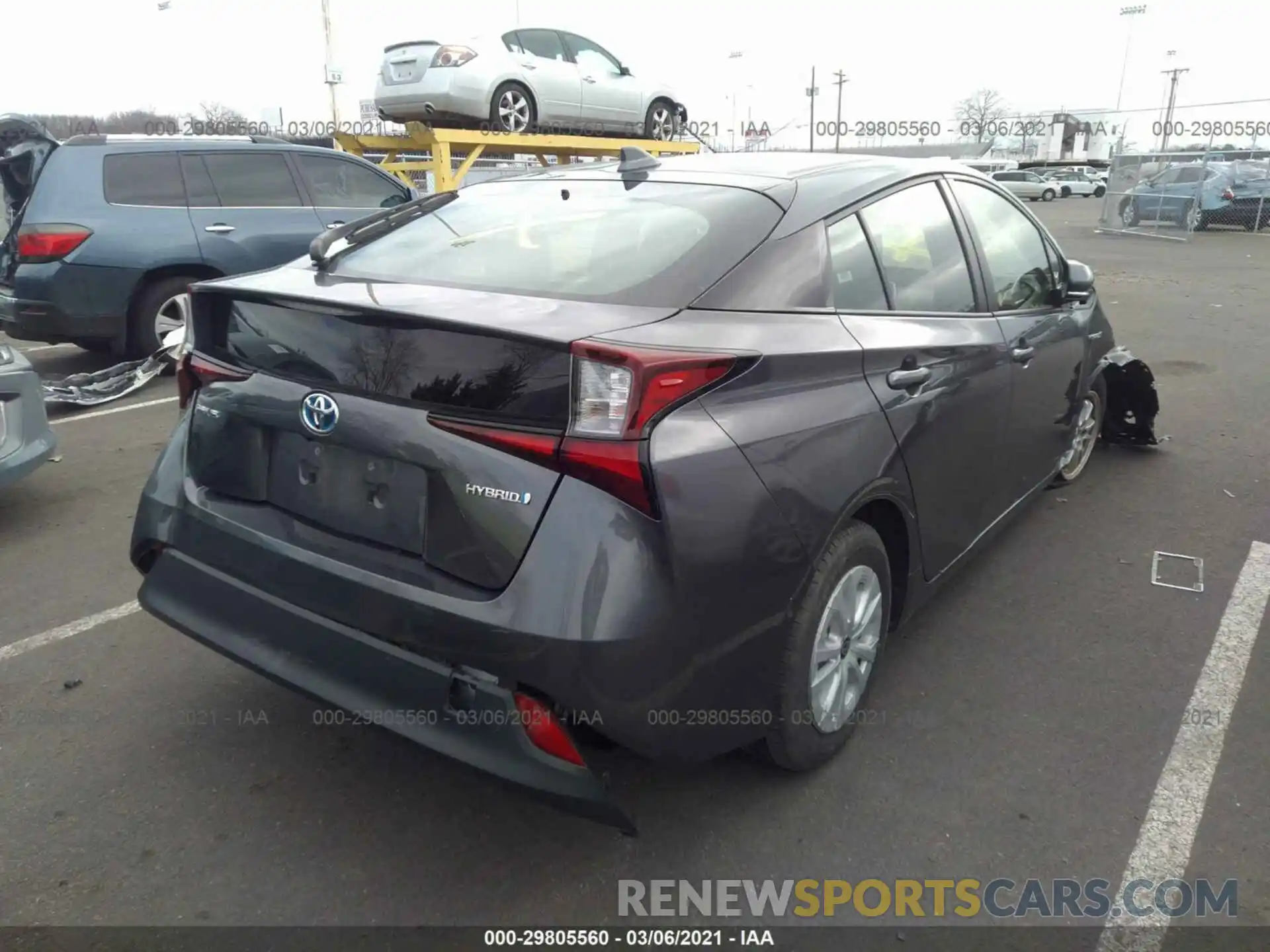 4 Photograph of a damaged car JTDKARFUXK3073186 TOYOTA PRIUS 2019