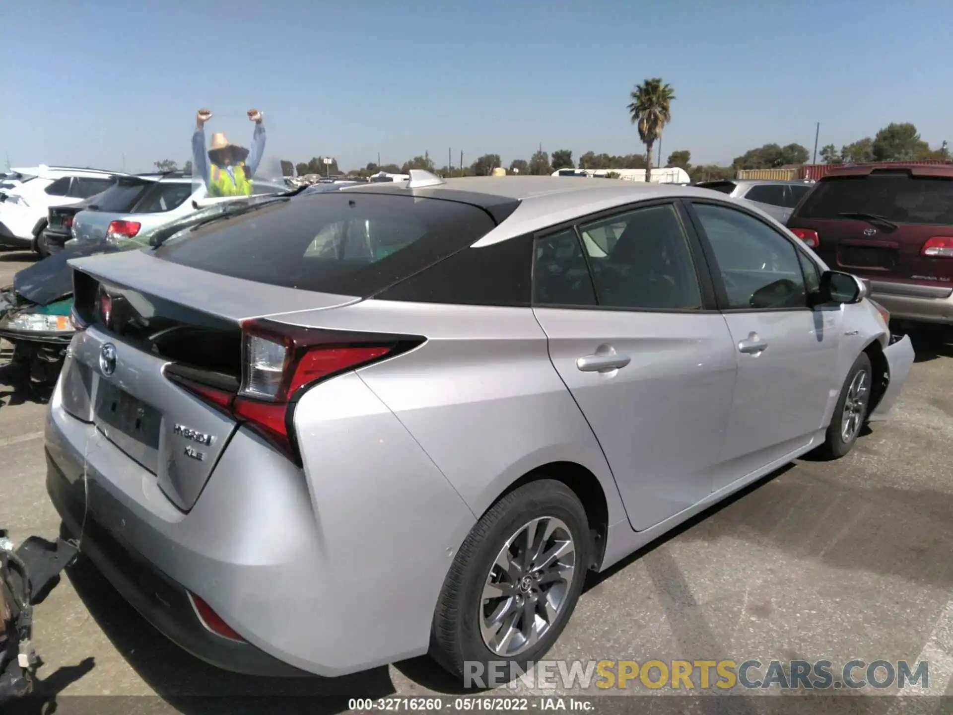 4 Photograph of a damaged car JTDKARFUXK3073477 TOYOTA PRIUS 2019