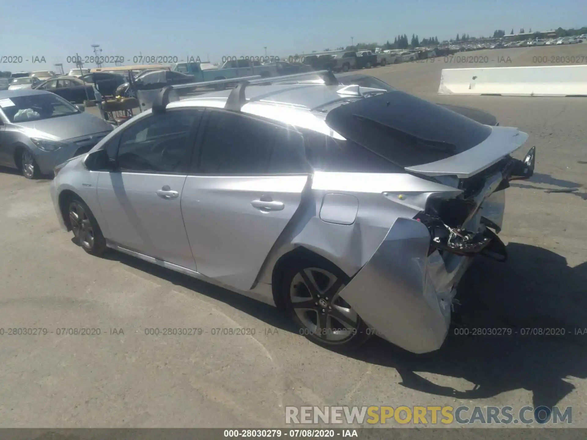 3 Photograph of a damaged car JTDKARFUXK3073785 TOYOTA PRIUS 2019