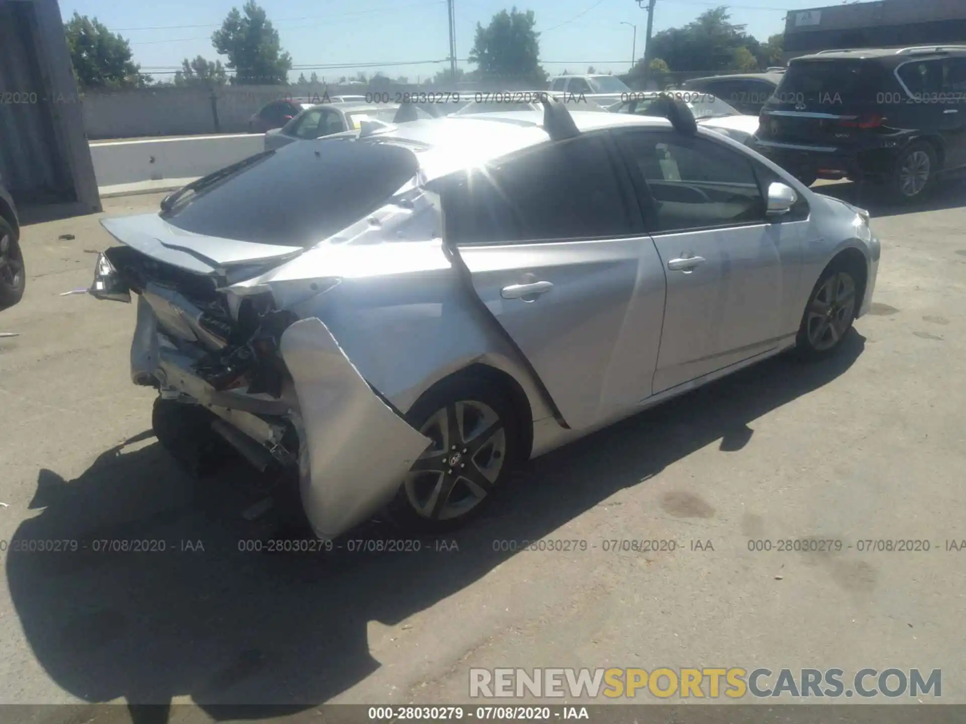 4 Photograph of a damaged car JTDKARFUXK3073785 TOYOTA PRIUS 2019