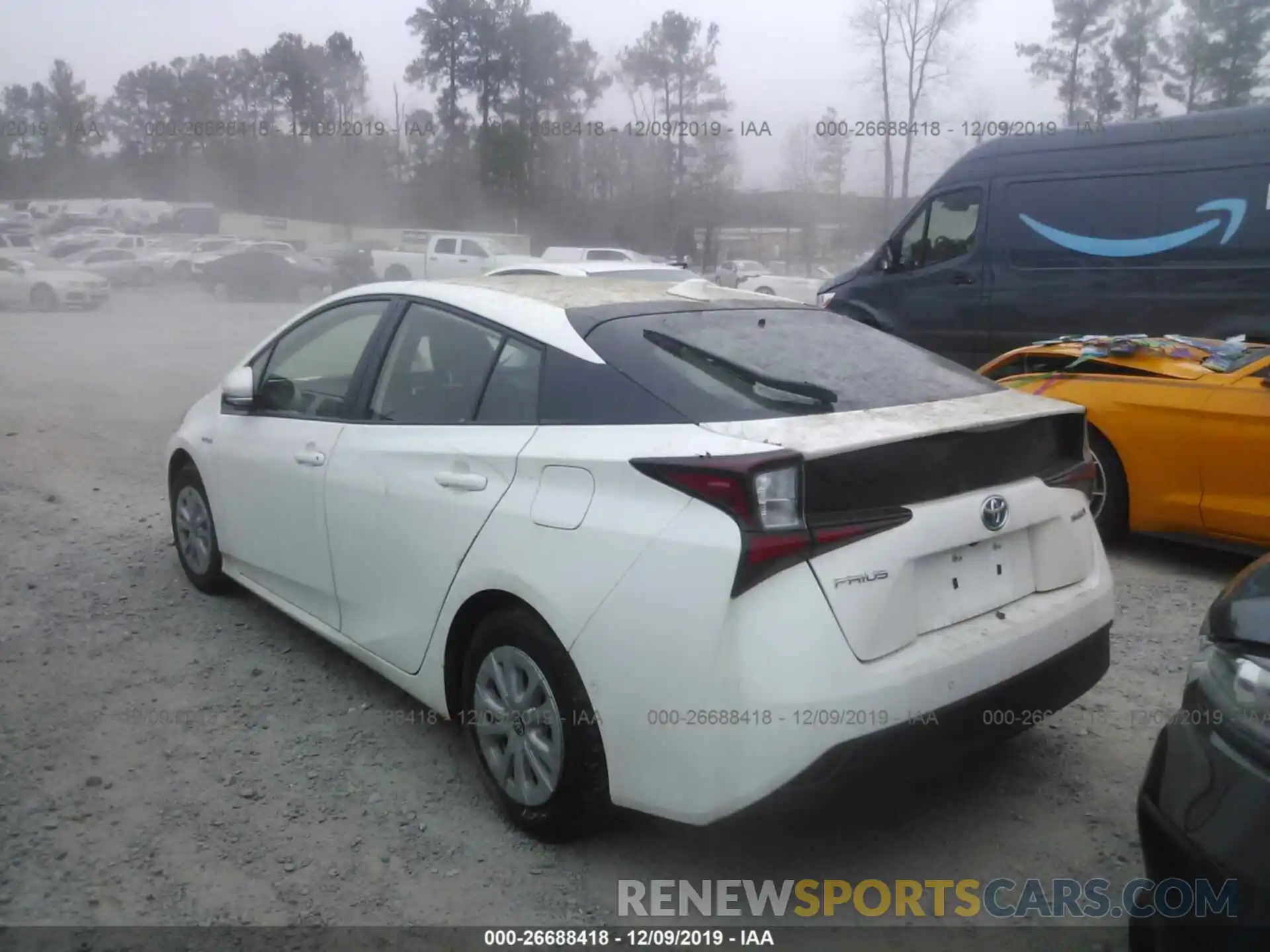 3 Photograph of a damaged car JTDKARFUXK3074533 TOYOTA PRIUS 2019