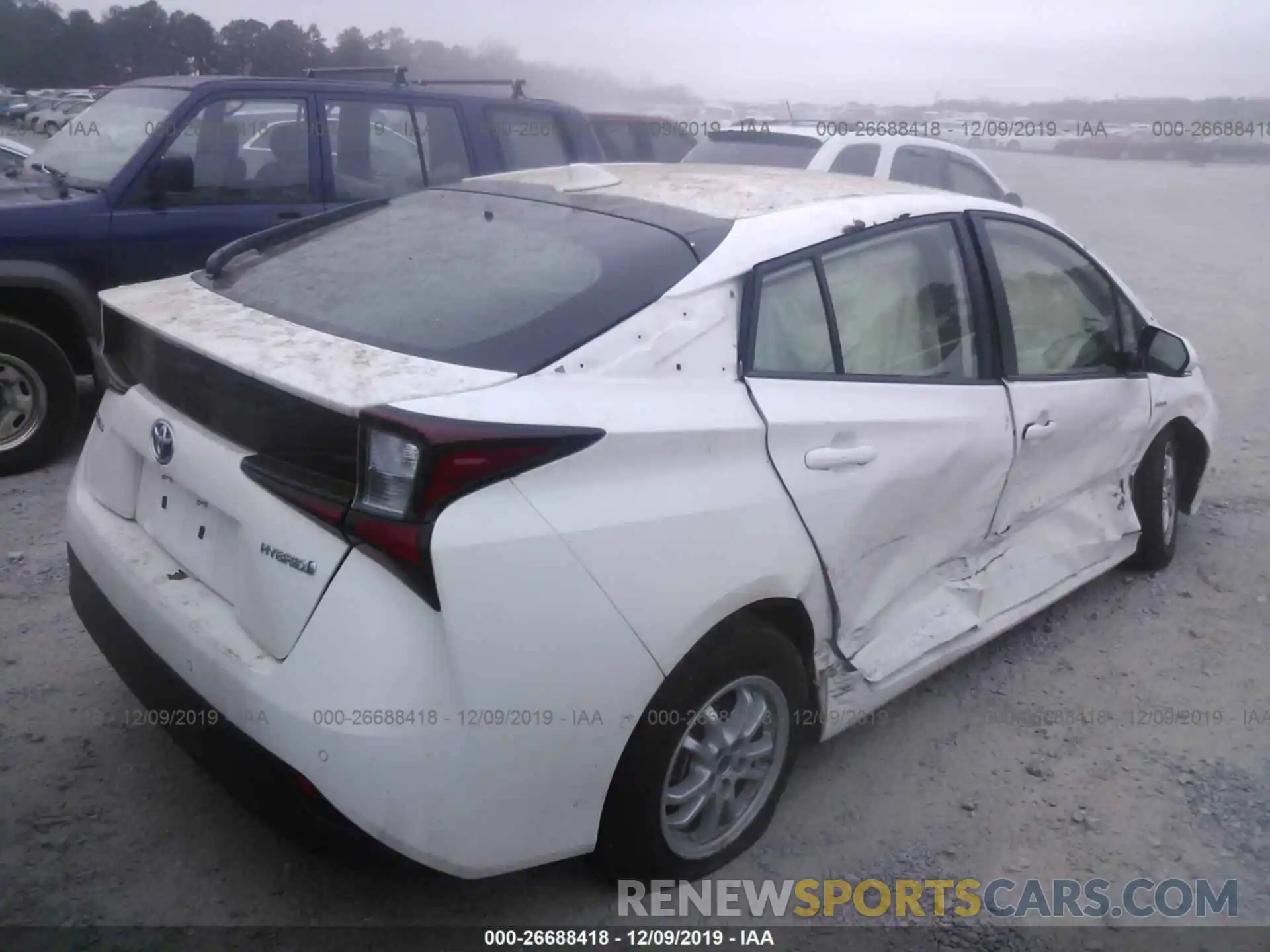 4 Photograph of a damaged car JTDKARFUXK3074533 TOYOTA PRIUS 2019