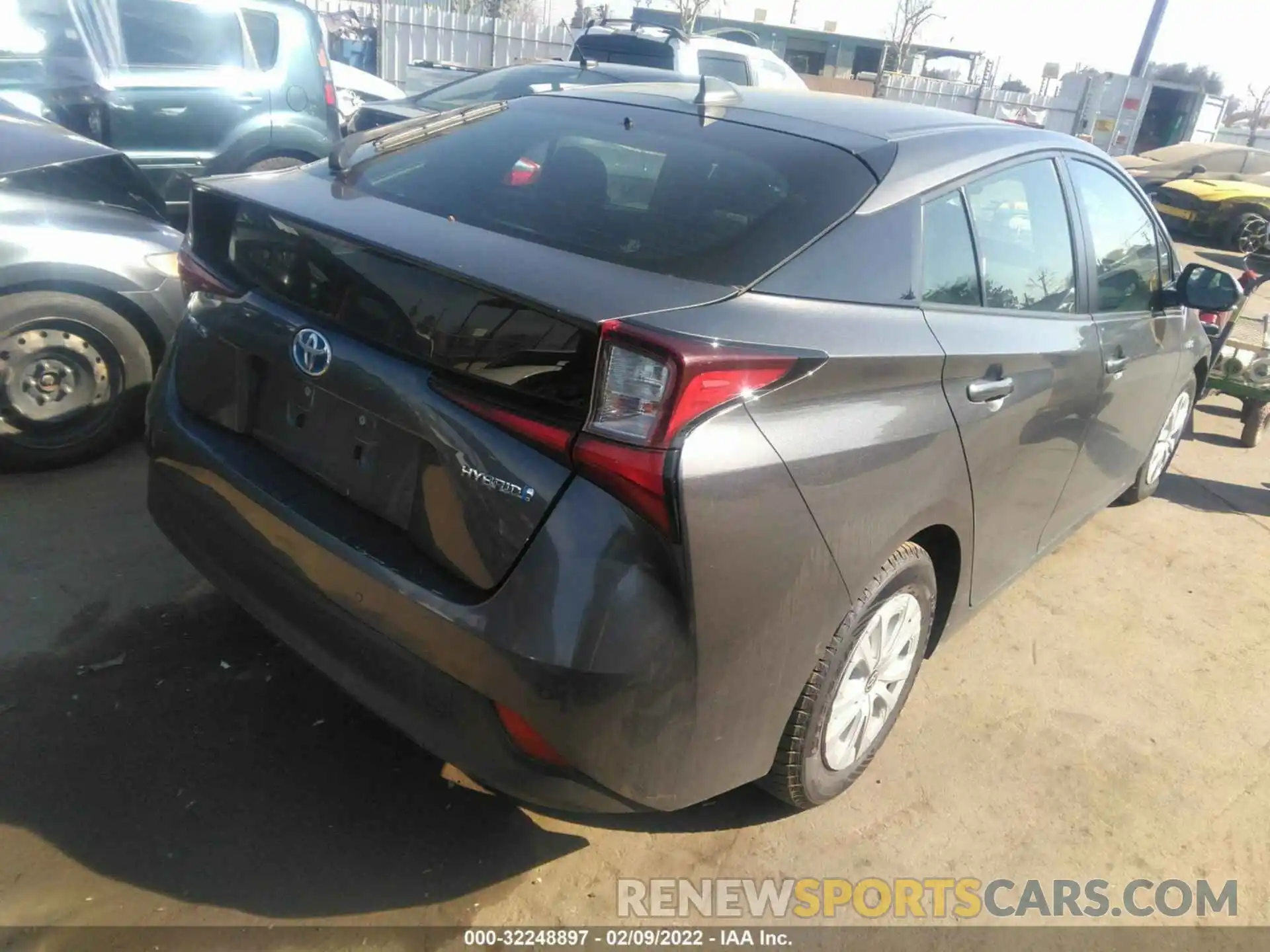 4 Photograph of a damaged car JTDKARFUXK3074581 TOYOTA PRIUS 2019