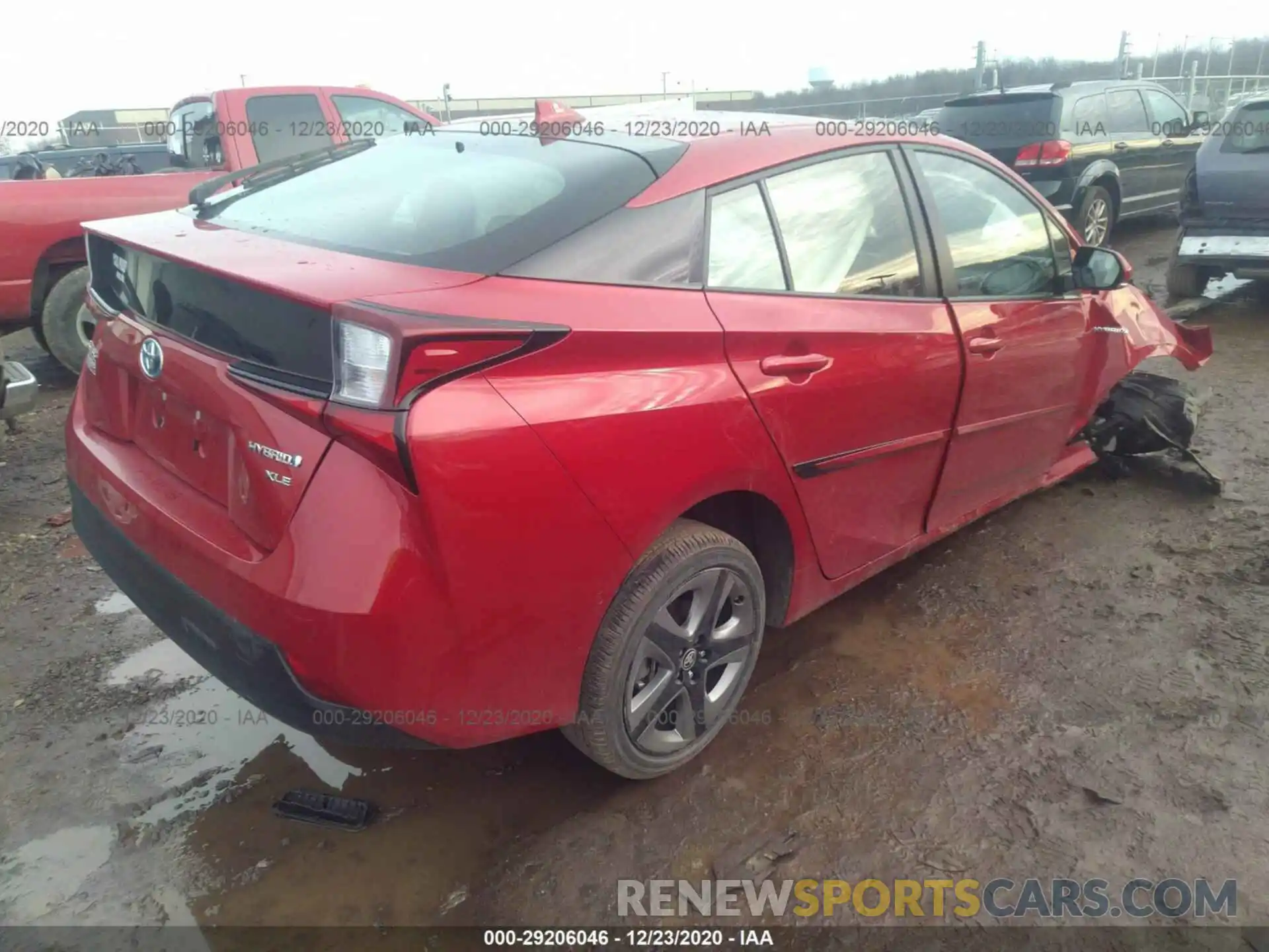 4 Photograph of a damaged car JTDKARFUXK3075505 TOYOTA PRIUS 2019