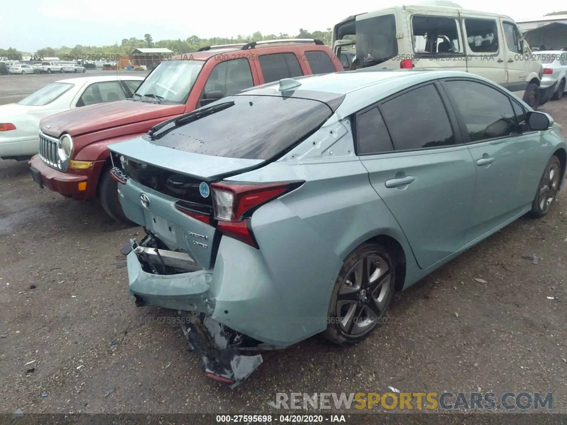 6 Photograph of a damaged car JTDKARFUXK3076735 TOYOTA PRIUS 2019