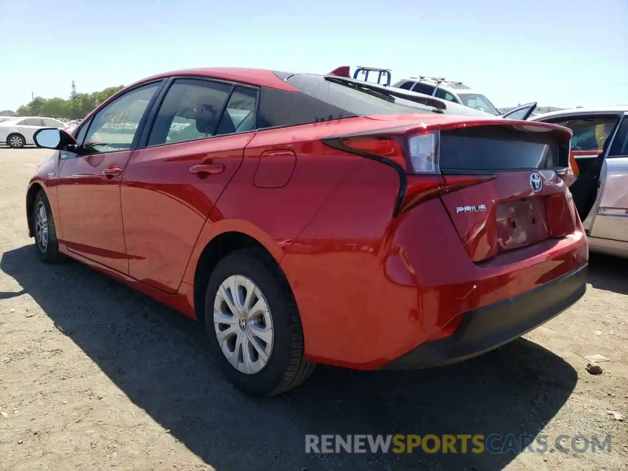 3 Photograph of a damaged car JTDKARFUXK3077724 TOYOTA PRIUS 2019