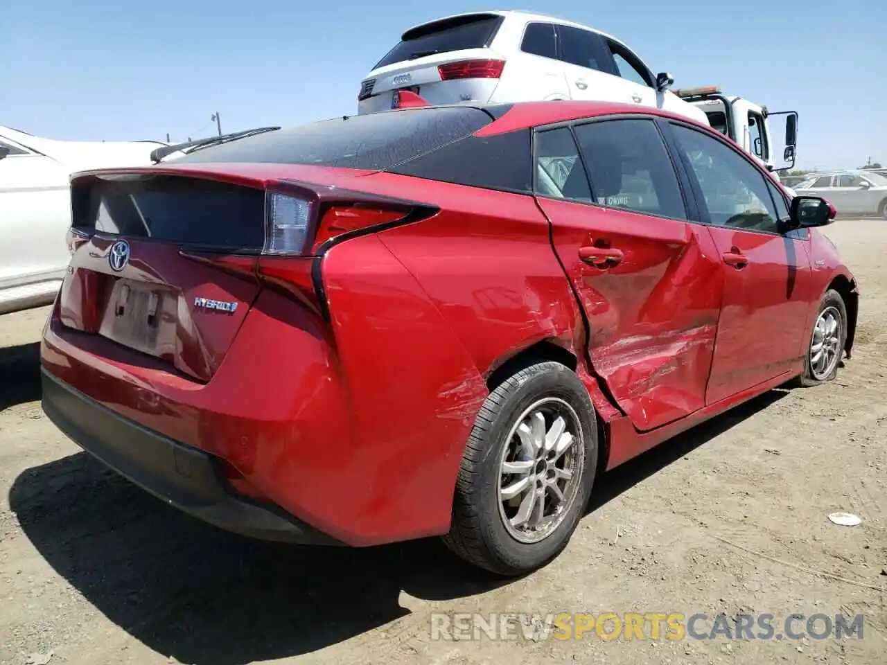 4 Photograph of a damaged car JTDKARFUXK3077724 TOYOTA PRIUS 2019