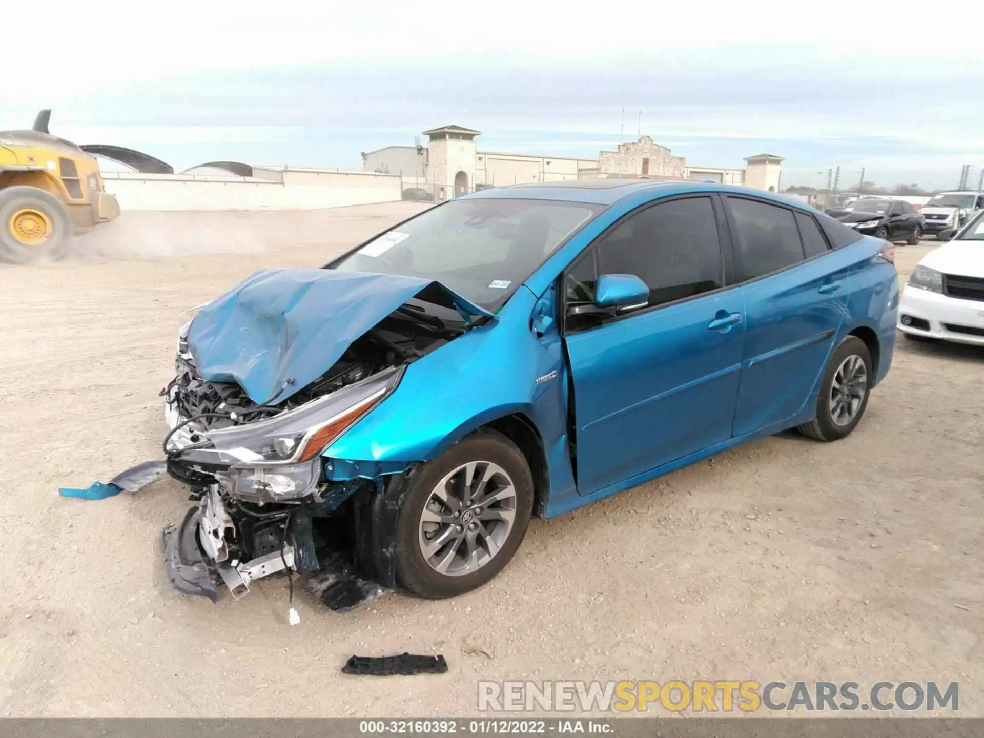 2 Photograph of a damaged car JTDKARFUXK3078243 TOYOTA PRIUS 2019