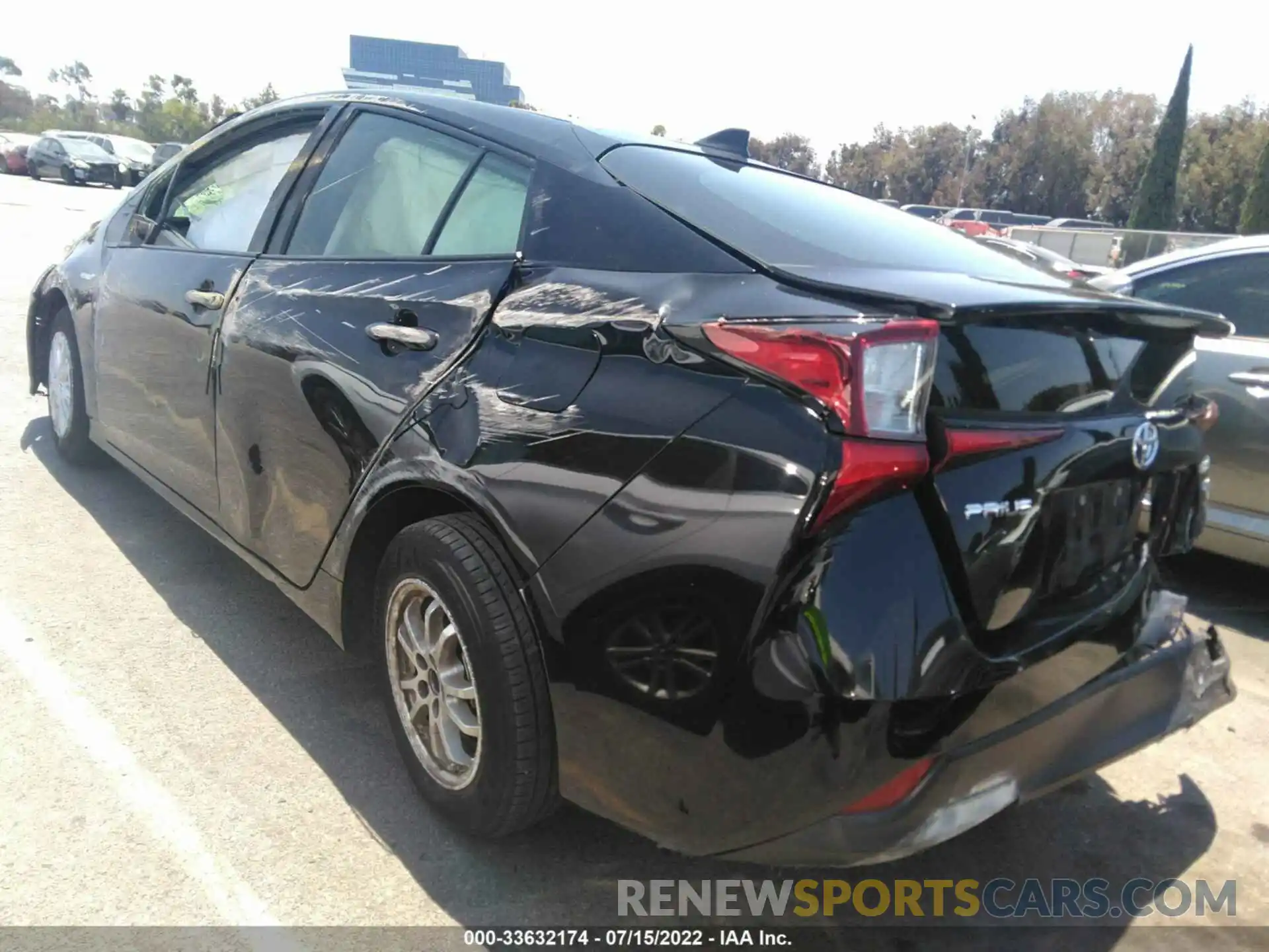 3 Photograph of a damaged car JTDKARFUXK3079439 TOYOTA PRIUS 2019