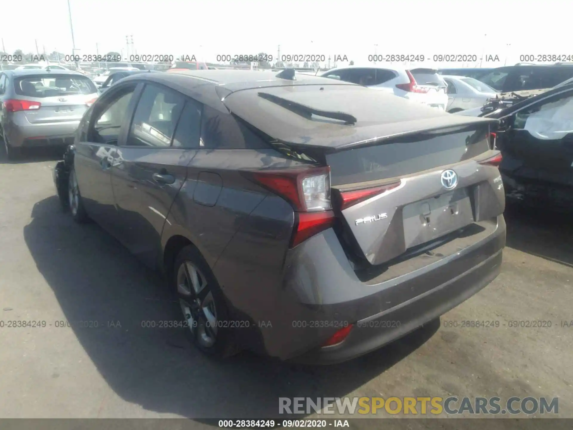 3 Photograph of a damaged car JTDKARFUXK3079649 TOYOTA PRIUS 2019