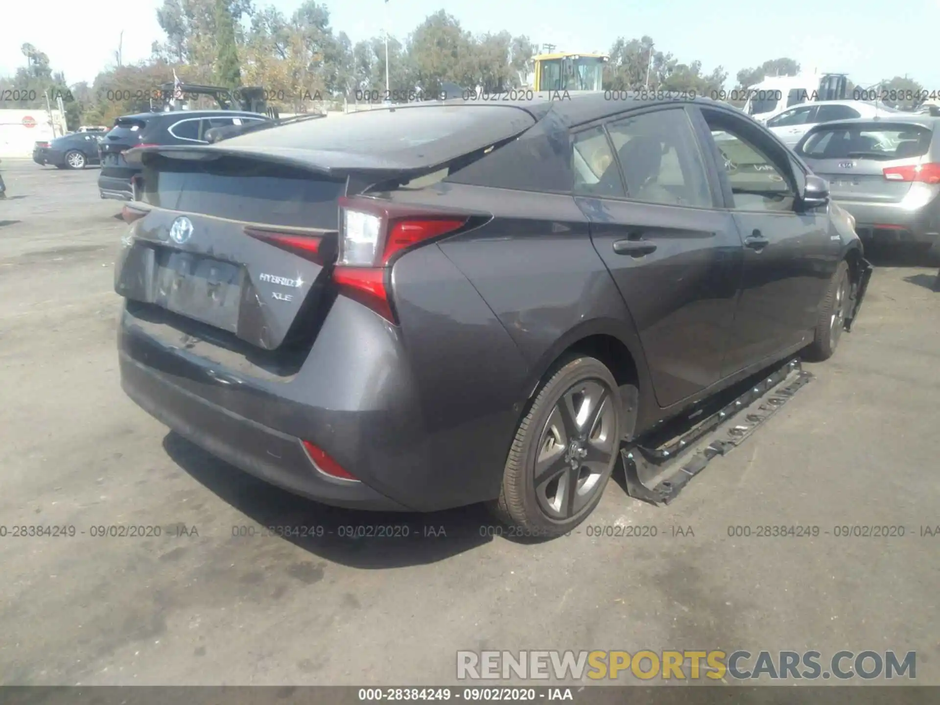 4 Фотография поврежденного автомобиля JTDKARFUXK3079649 TOYOTA PRIUS 2019