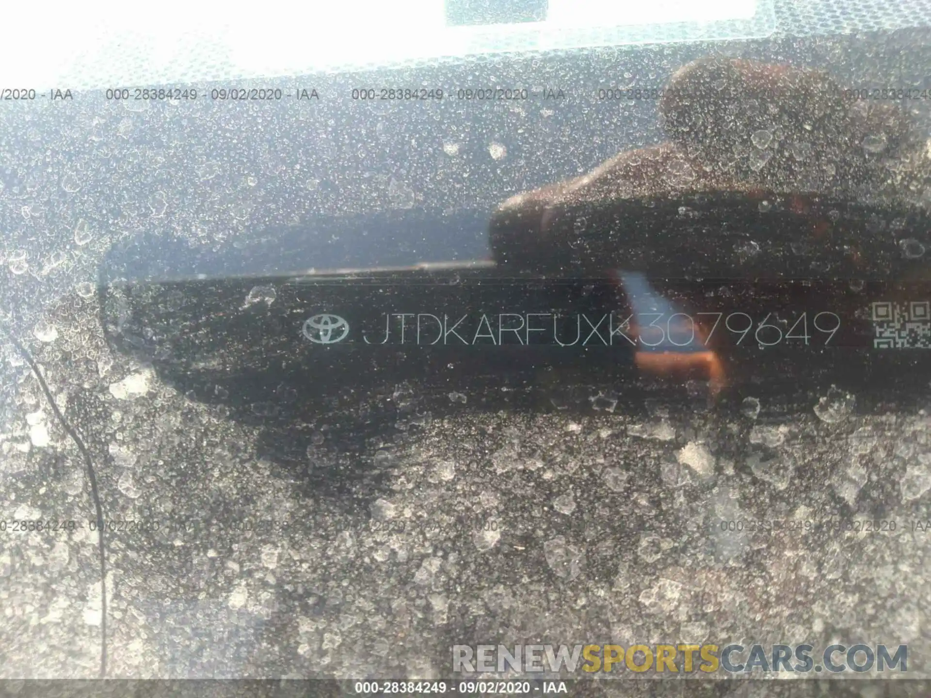 9 Photograph of a damaged car JTDKARFUXK3079649 TOYOTA PRIUS 2019