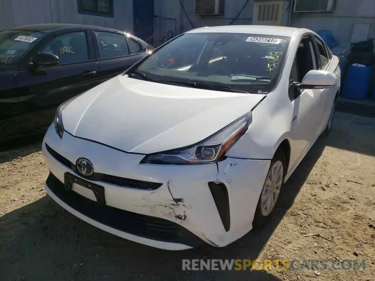 2 Photograph of a damaged car JTDKARFUXK3079800 TOYOTA PRIUS 2019