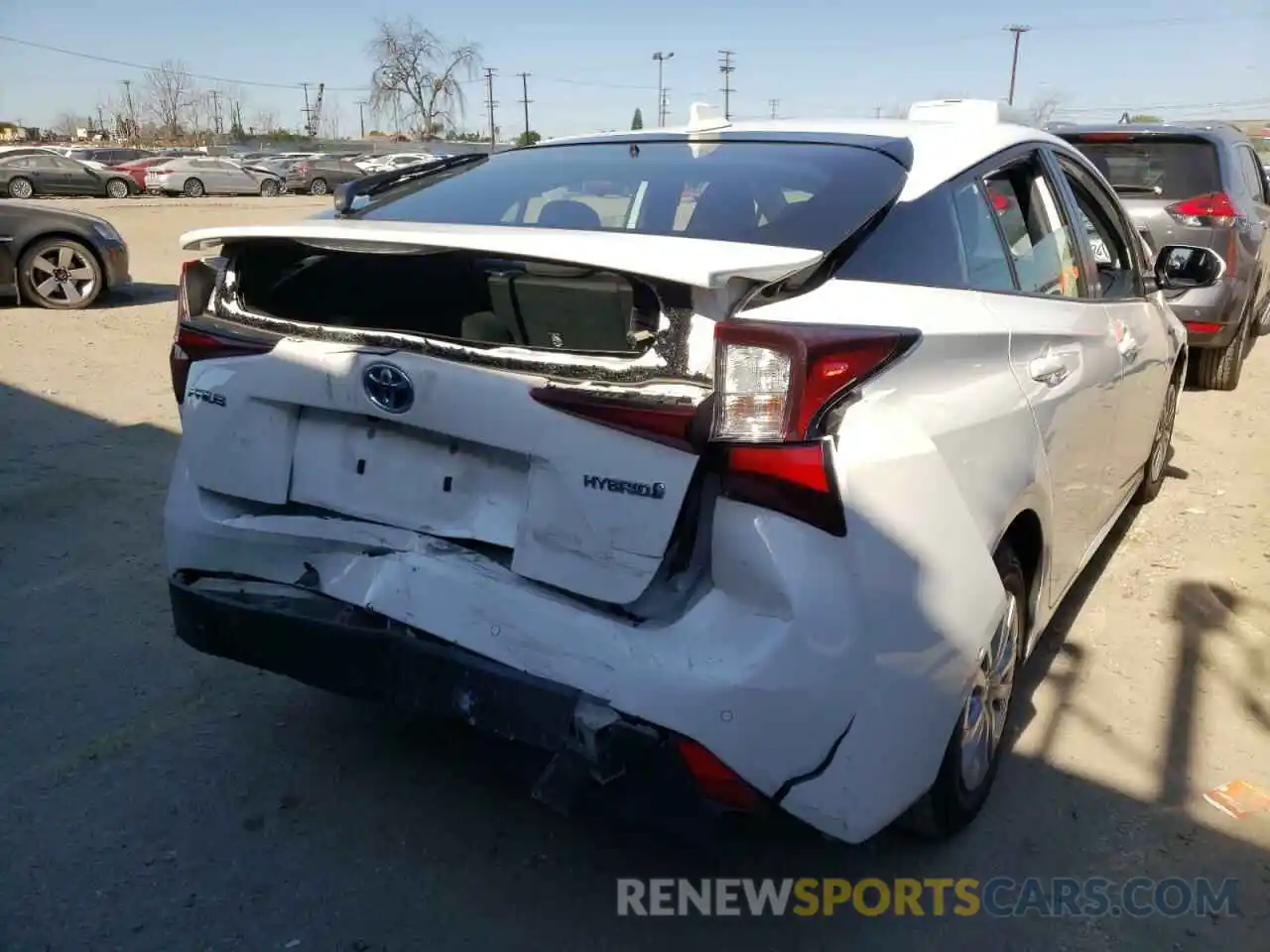 4 Photograph of a damaged car JTDKARFUXK3079800 TOYOTA PRIUS 2019