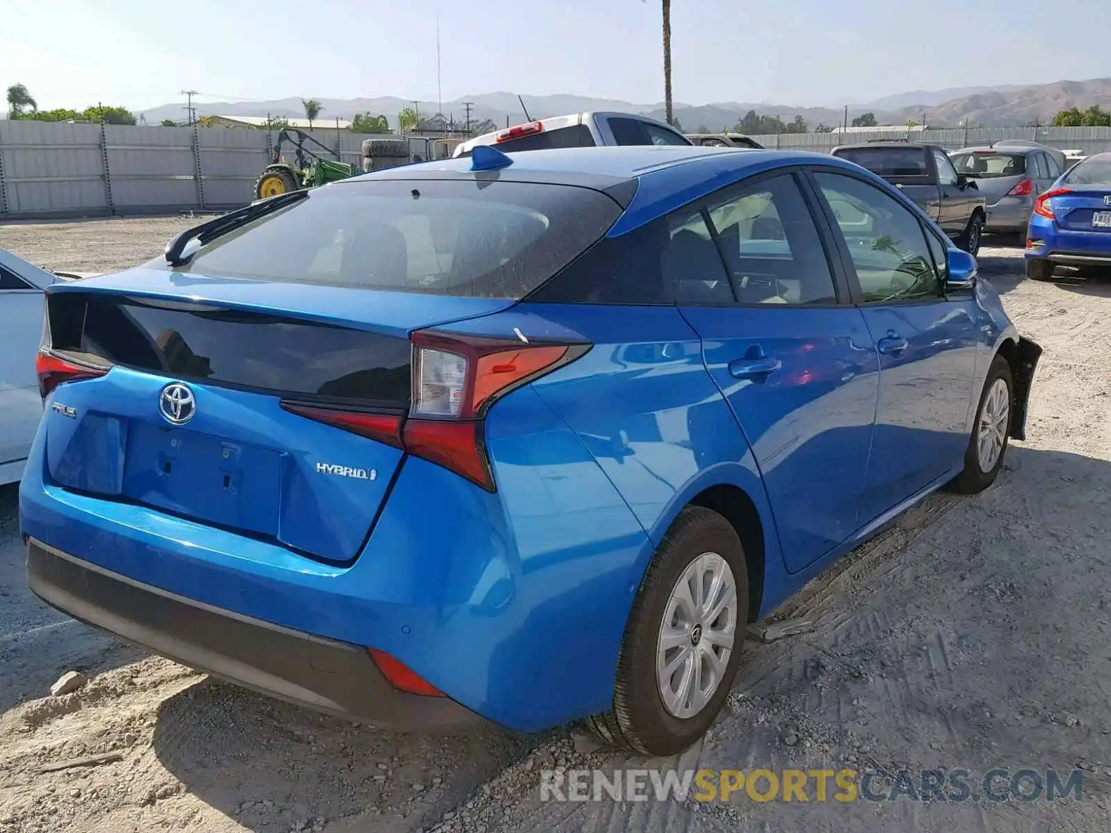 4 Photograph of a damaged car JTDKARFUXK3080235 TOYOTA PRIUS 2019