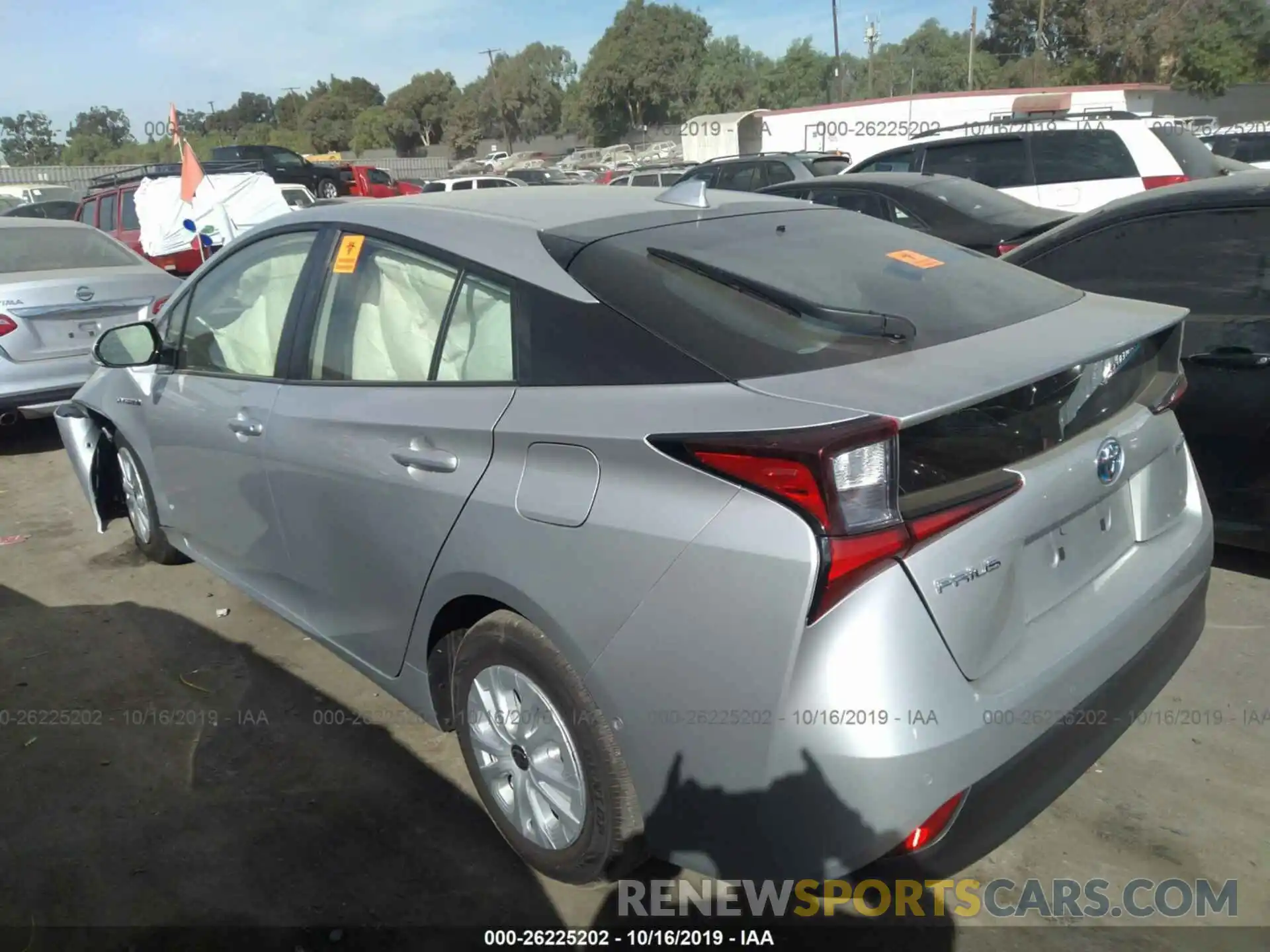 3 Photograph of a damaged car JTDKARFUXK3080591 TOYOTA PRIUS 2019