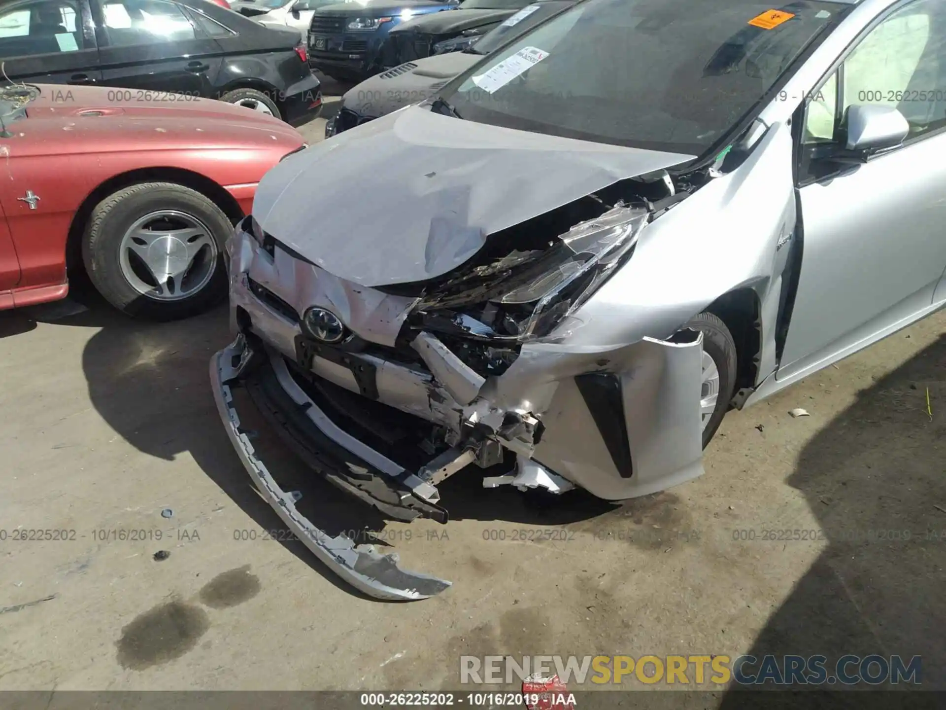 6 Photograph of a damaged car JTDKARFUXK3080591 TOYOTA PRIUS 2019