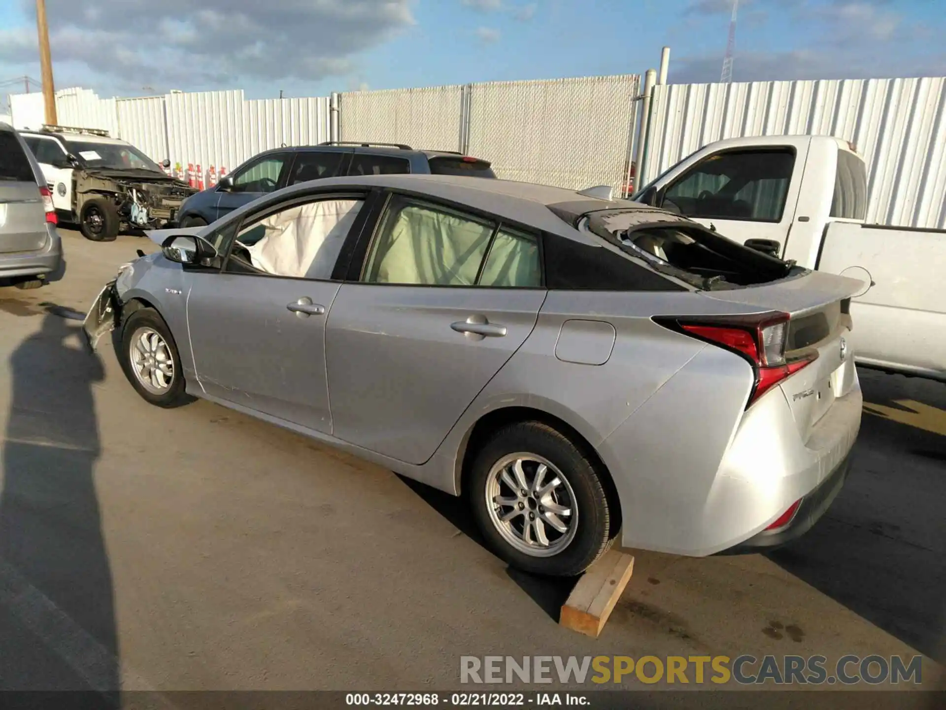 3 Photograph of a damaged car JTDKARFUXK3080610 TOYOTA PRIUS 2019