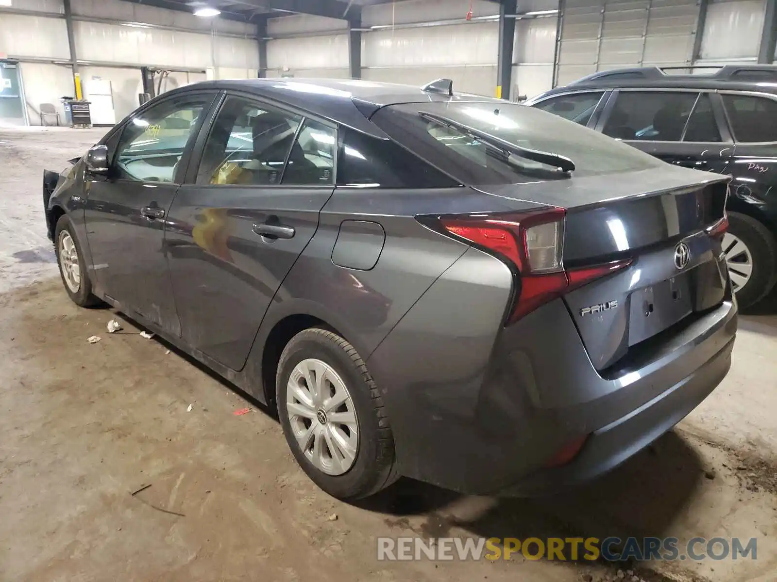 3 Photograph of a damaged car JTDKARFUXK3080624 TOYOTA PRIUS 2019