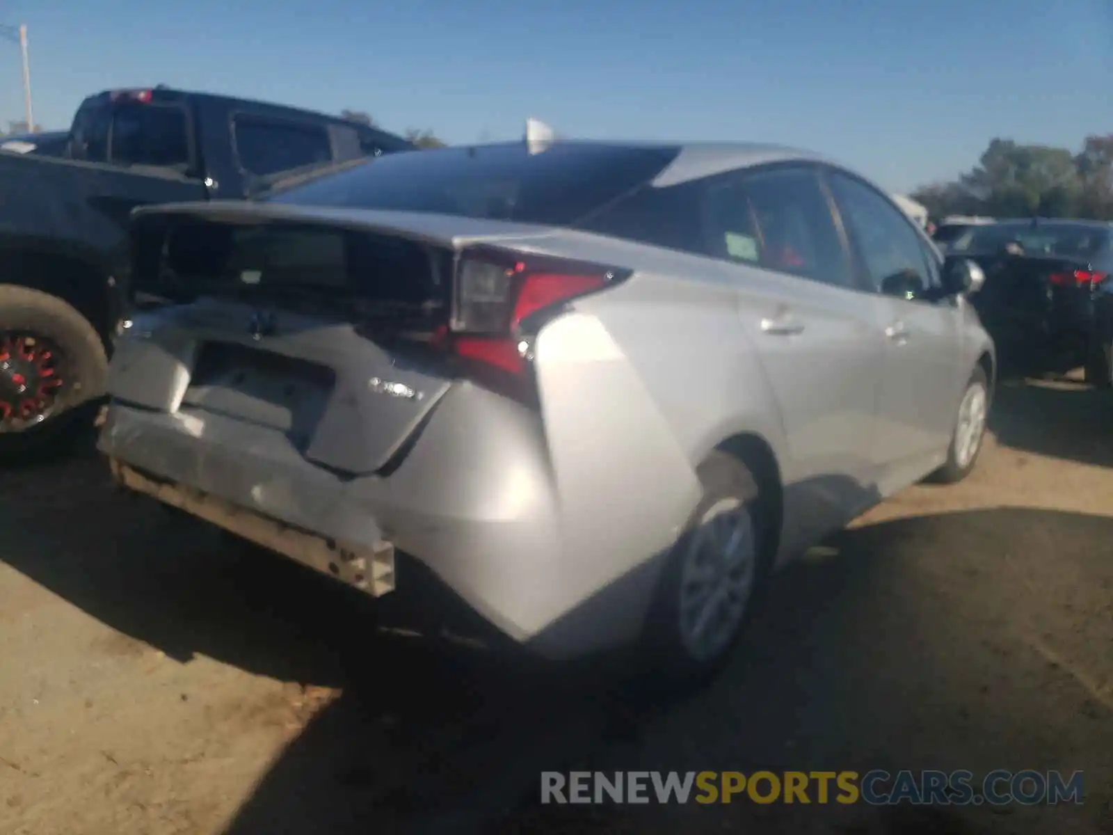 4 Photograph of a damaged car JTDKARFUXK3081577 TOYOTA PRIUS 2019