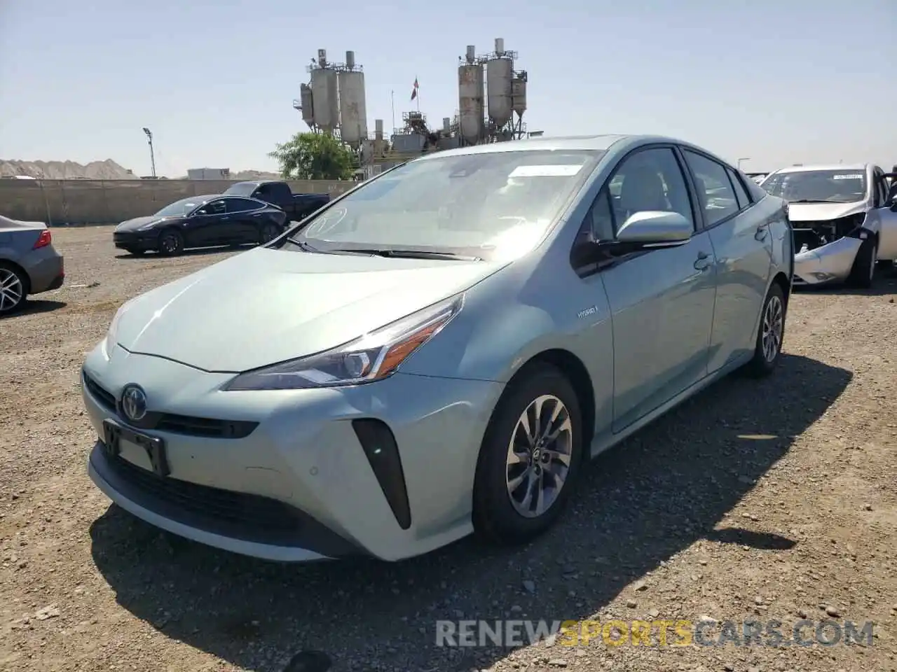 2 Photograph of a damaged car JTDKARFUXK3082597 TOYOTA PRIUS 2019