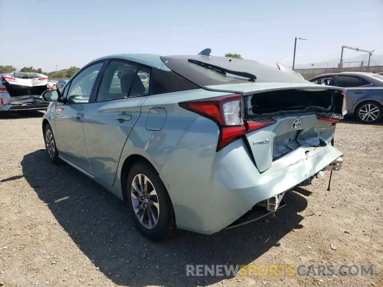 3 Photograph of a damaged car JTDKARFUXK3082597 TOYOTA PRIUS 2019