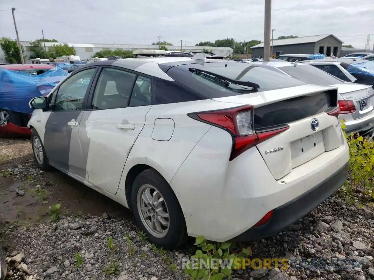 3 Photograph of a damaged car JTDKARFUXK3082759 TOYOTA PRIUS 2019