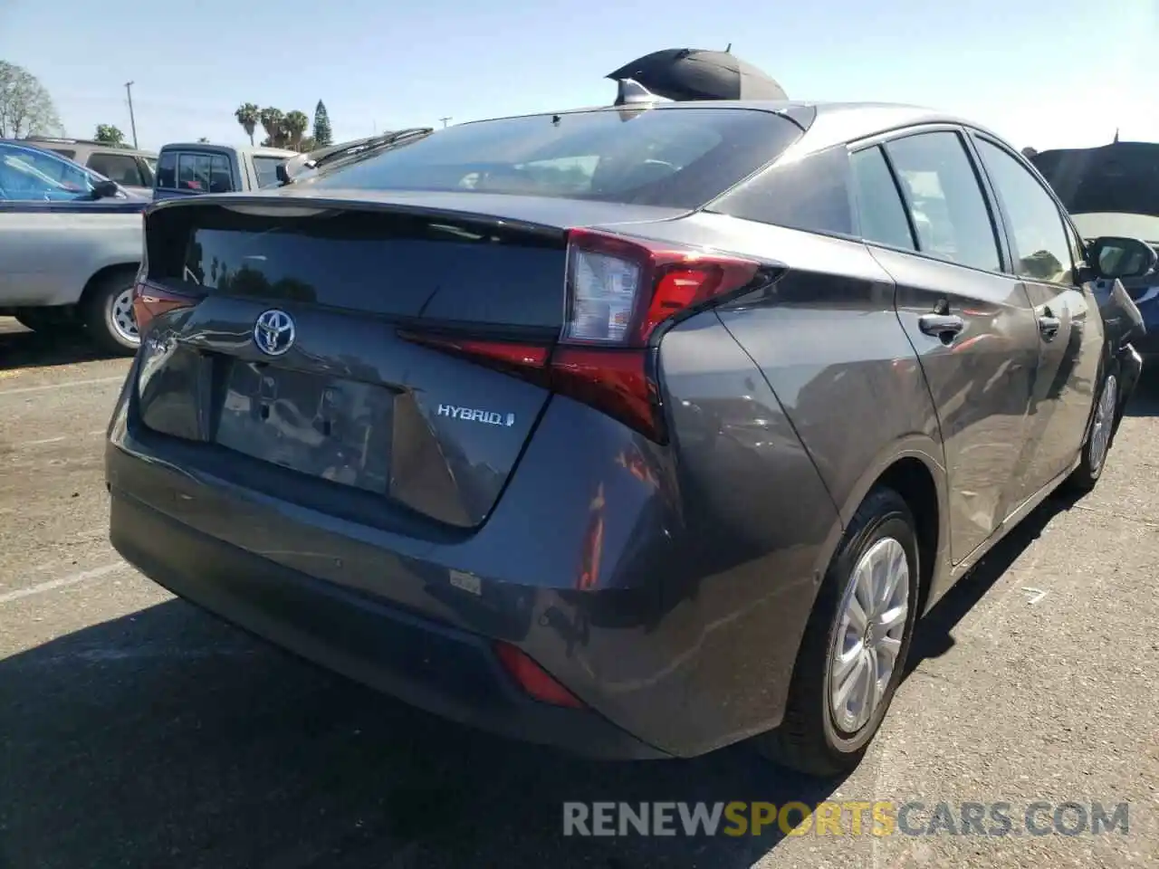 4 Photograph of a damaged car JTDKARFUXK3082891 TOYOTA PRIUS 2019