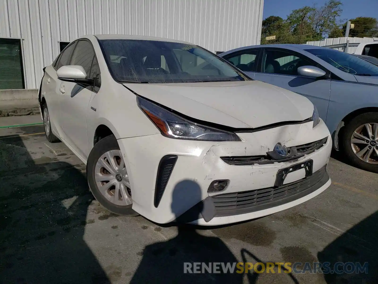 1 Photograph of a damaged car JTDKARFUXK3084446 TOYOTA PRIUS 2019