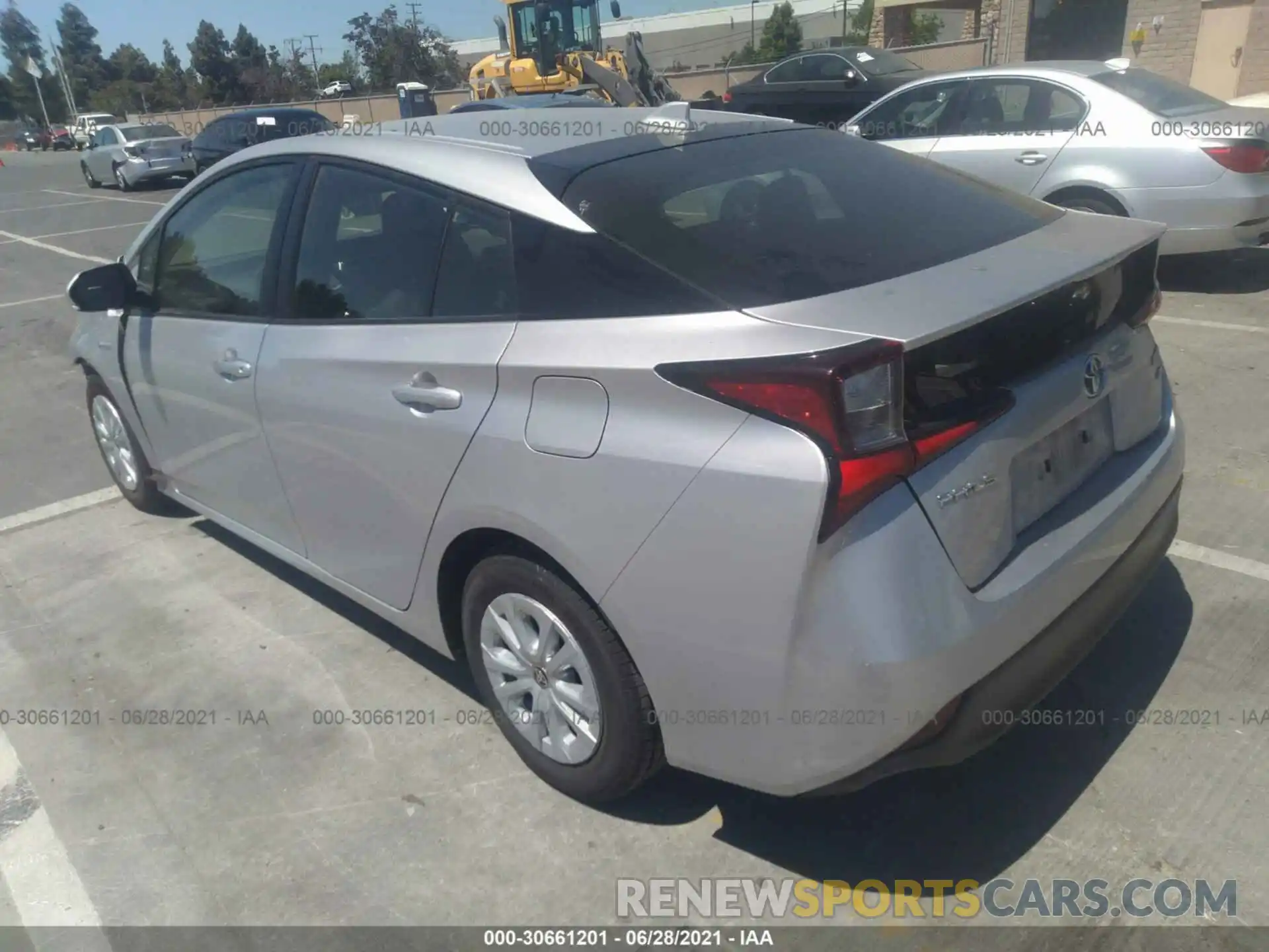 3 Photograph of a damaged car JTDKARFUXK3084592 TOYOTA PRIUS 2019