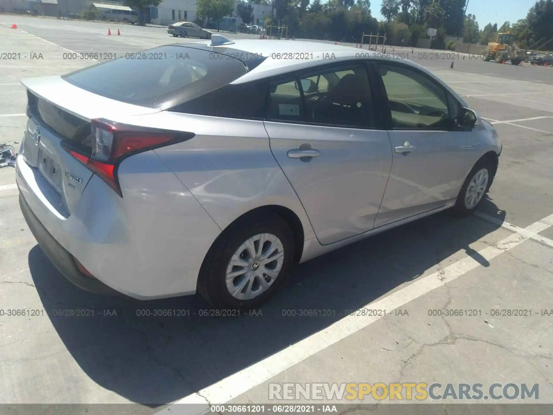 4 Photograph of a damaged car JTDKARFUXK3084592 TOYOTA PRIUS 2019