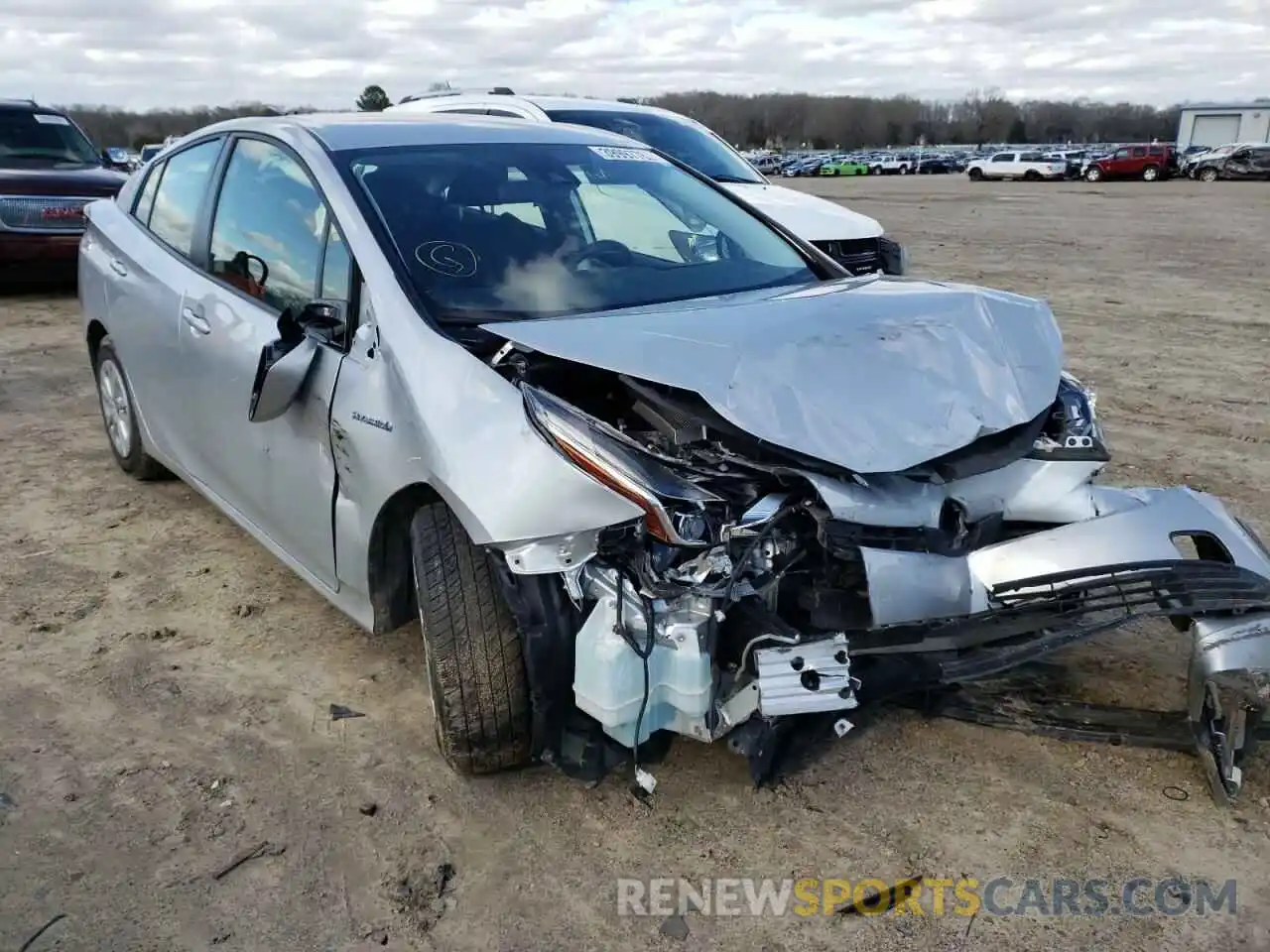 1 Photograph of a damaged car JTDKARFUXK3084768 TOYOTA PRIUS 2019