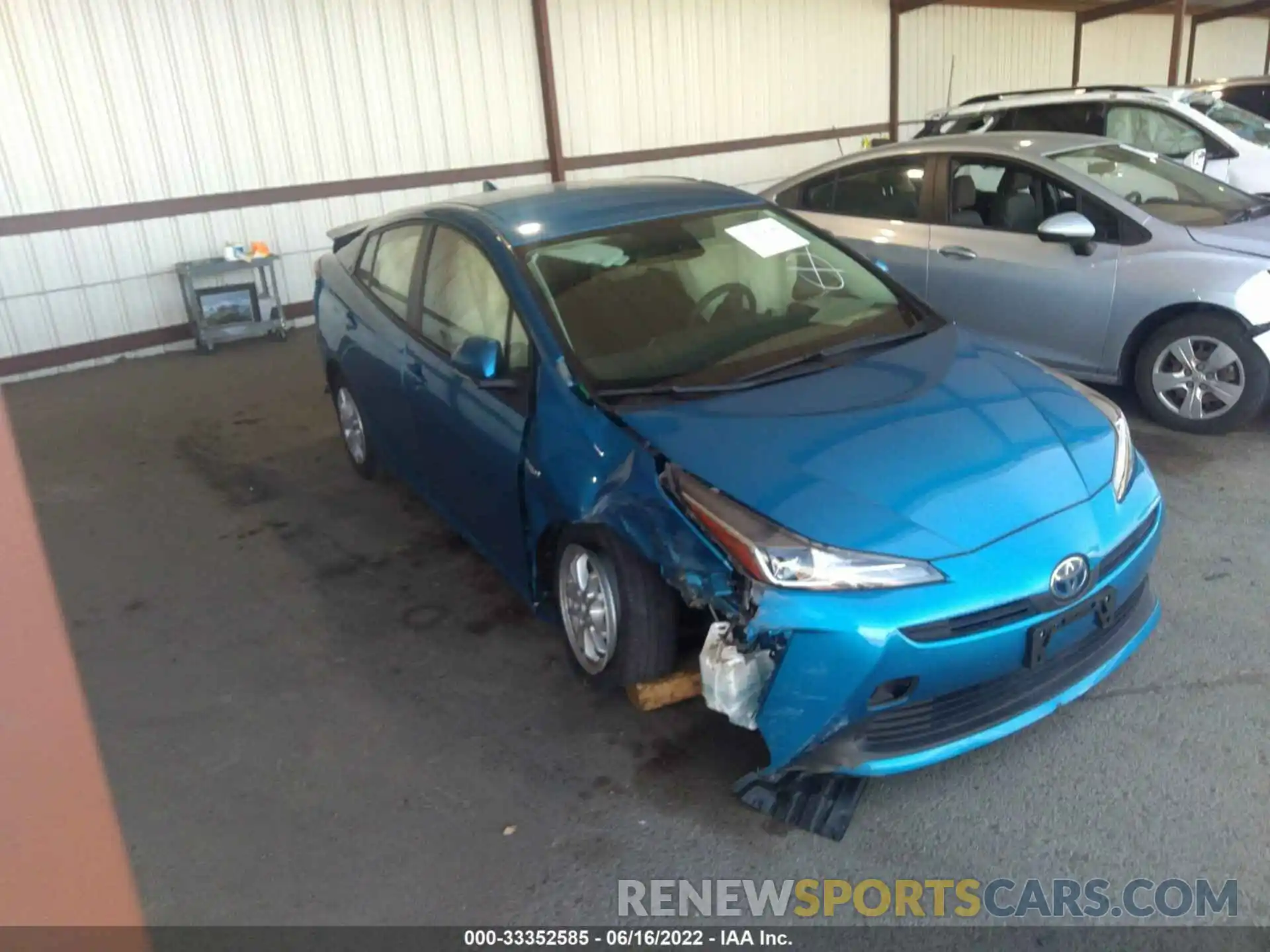 1 Photograph of a damaged car JTDKARFUXK3084902 TOYOTA PRIUS 2019